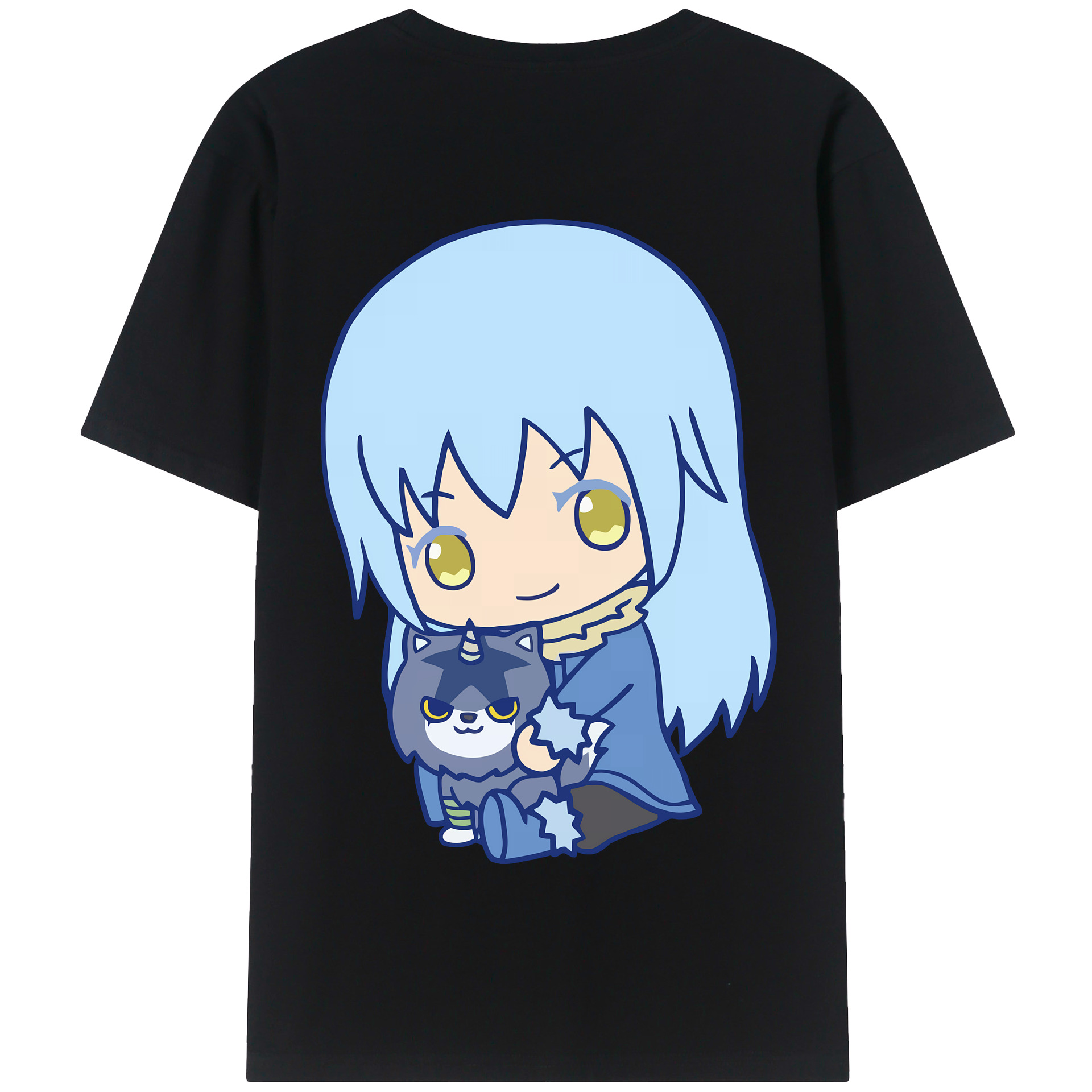 （画像用） 転スラ Regarding Reincarnated to Slime 綿100％半袖Tシャツ（背面プリント）