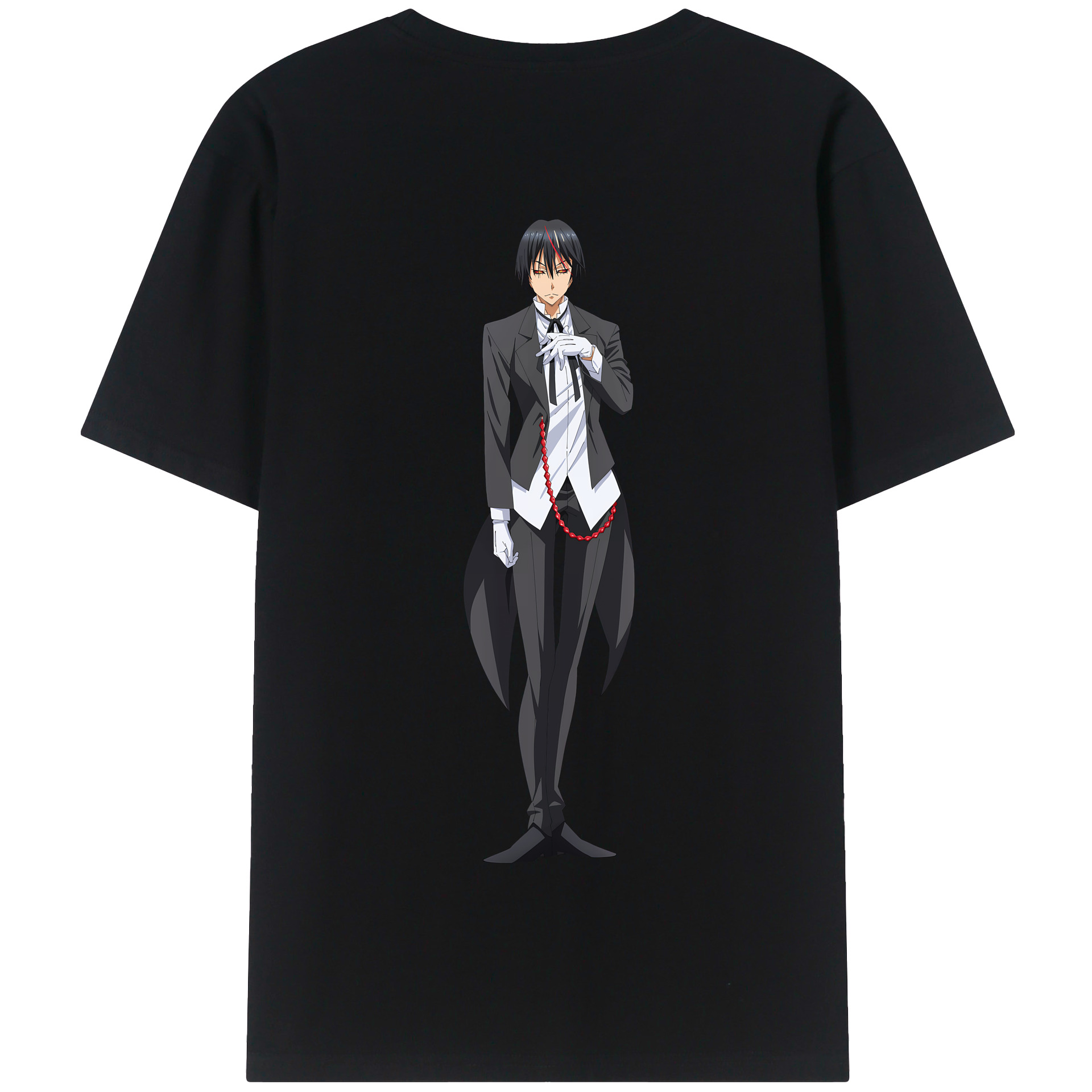 （画像用） 転スラ Regarding Reincarnated to Slime 綿100％半袖Tシャツ（背面プリント）