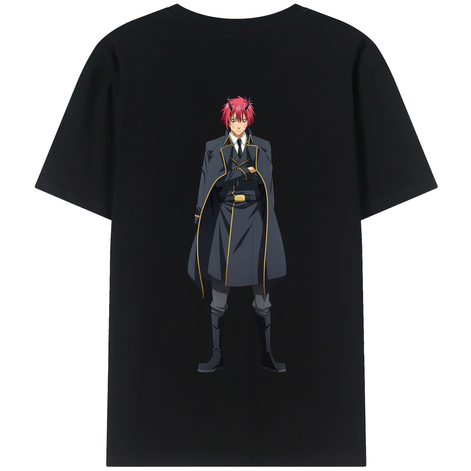 （画像用） 転スラ Regarding Reincarnated to Slime 綿100％半袖Tシャツ（背面プリント）