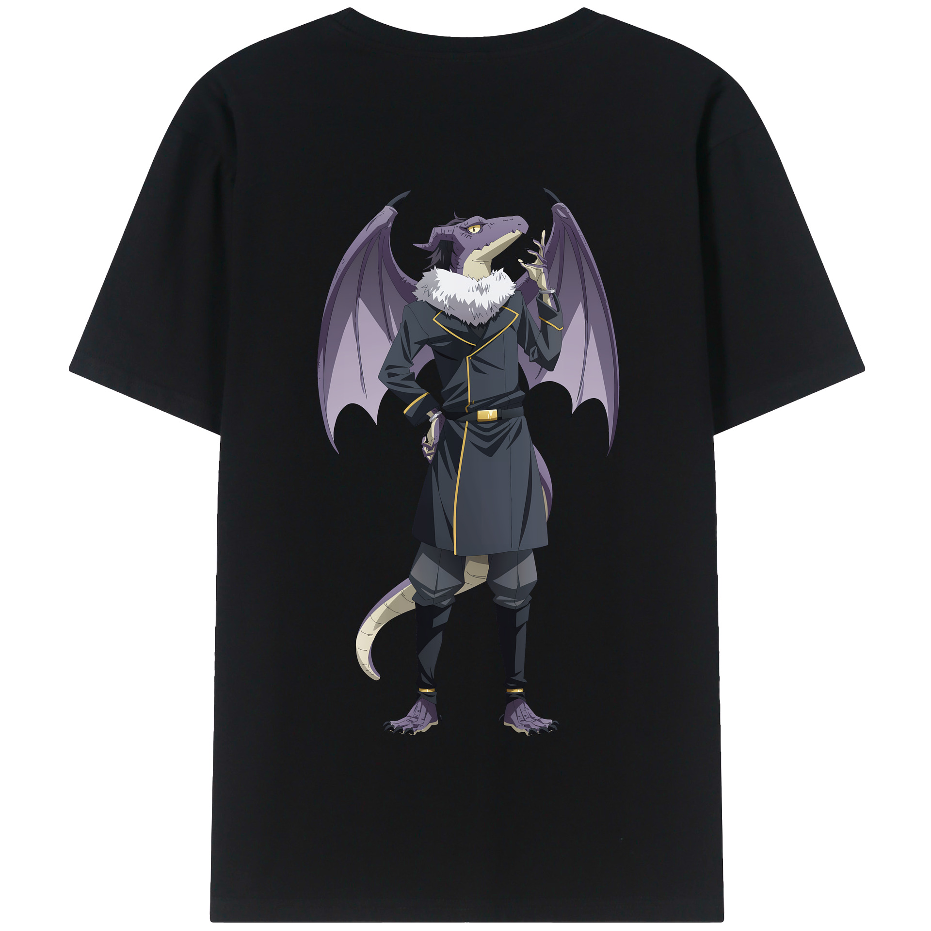 （画像用） 転スラ Regarding Reincarnated to Slime 綿100％半袖Tシャツ（背面プリント）