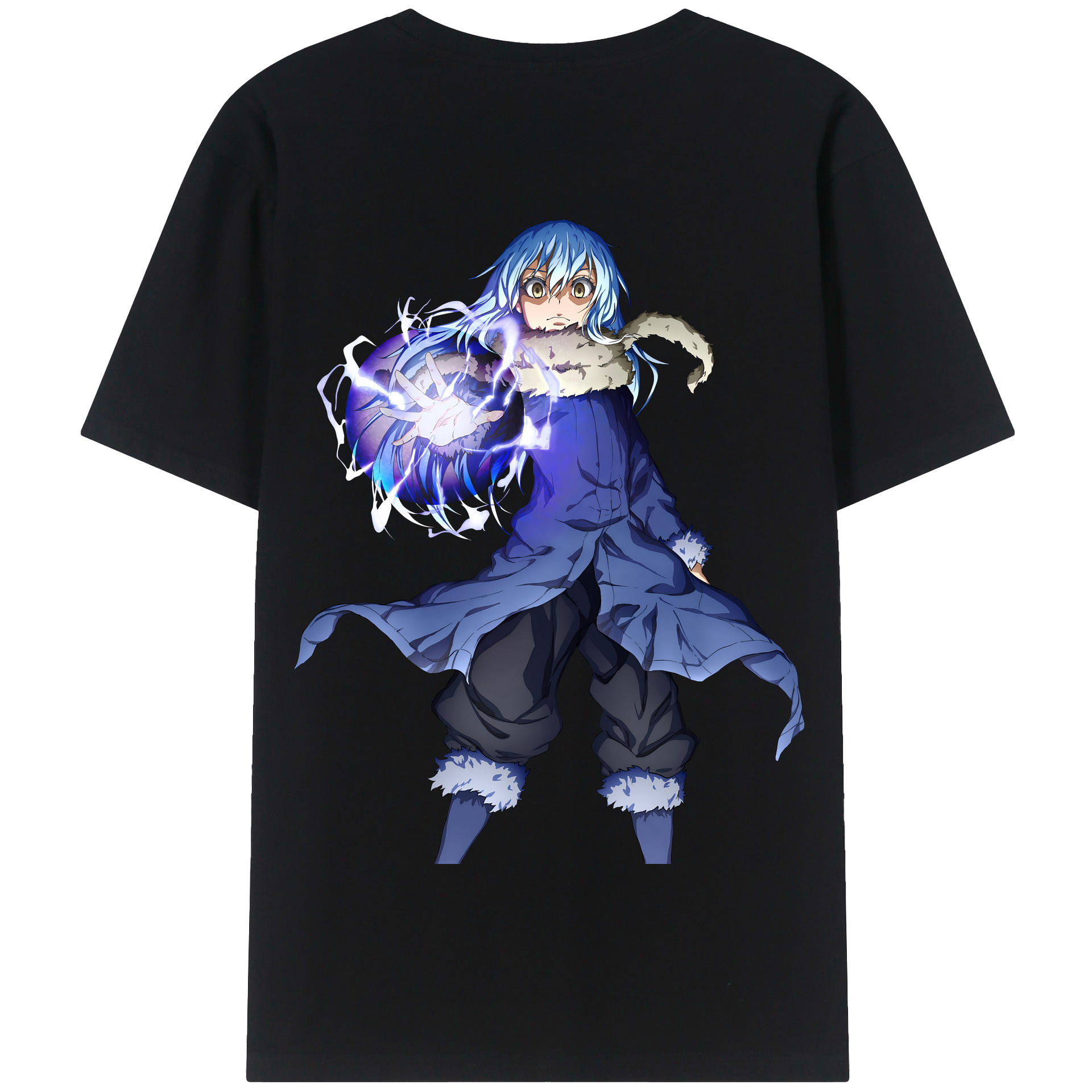 （画像用） 転スラ Regarding Reincarnated to Slime 綿100％半袖Tシャツ（背面プリント）