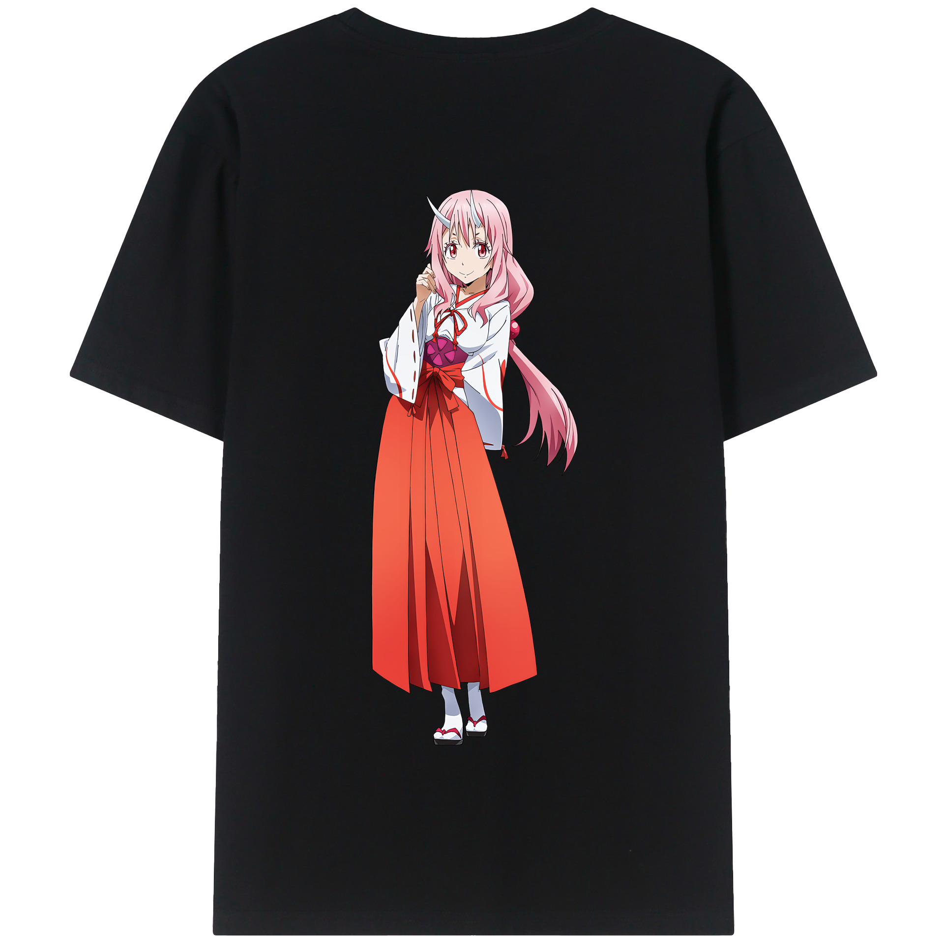 （画像用） 転スラ Regarding Reincarnated to Slime 綿100％半袖Tシャツ（背面プリント）