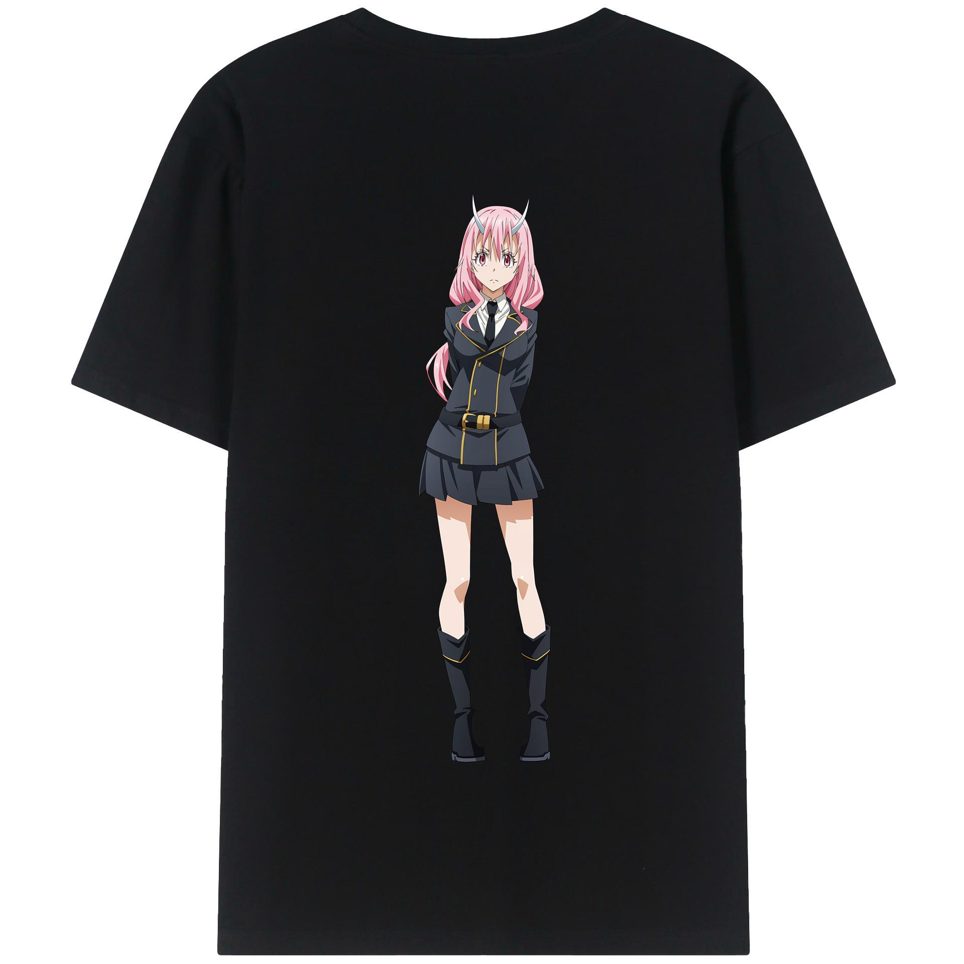 （画像用） 転スラ Regarding Reincarnated to Slime 綿100％半袖Tシャツ（背面プリント）