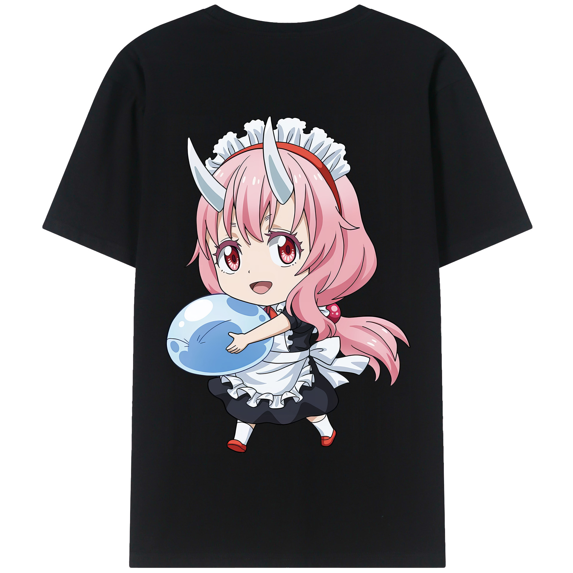 （画像用） 転スラ Regarding Reincarnated to Slime 綿100％半袖Tシャツ（背面プリント）