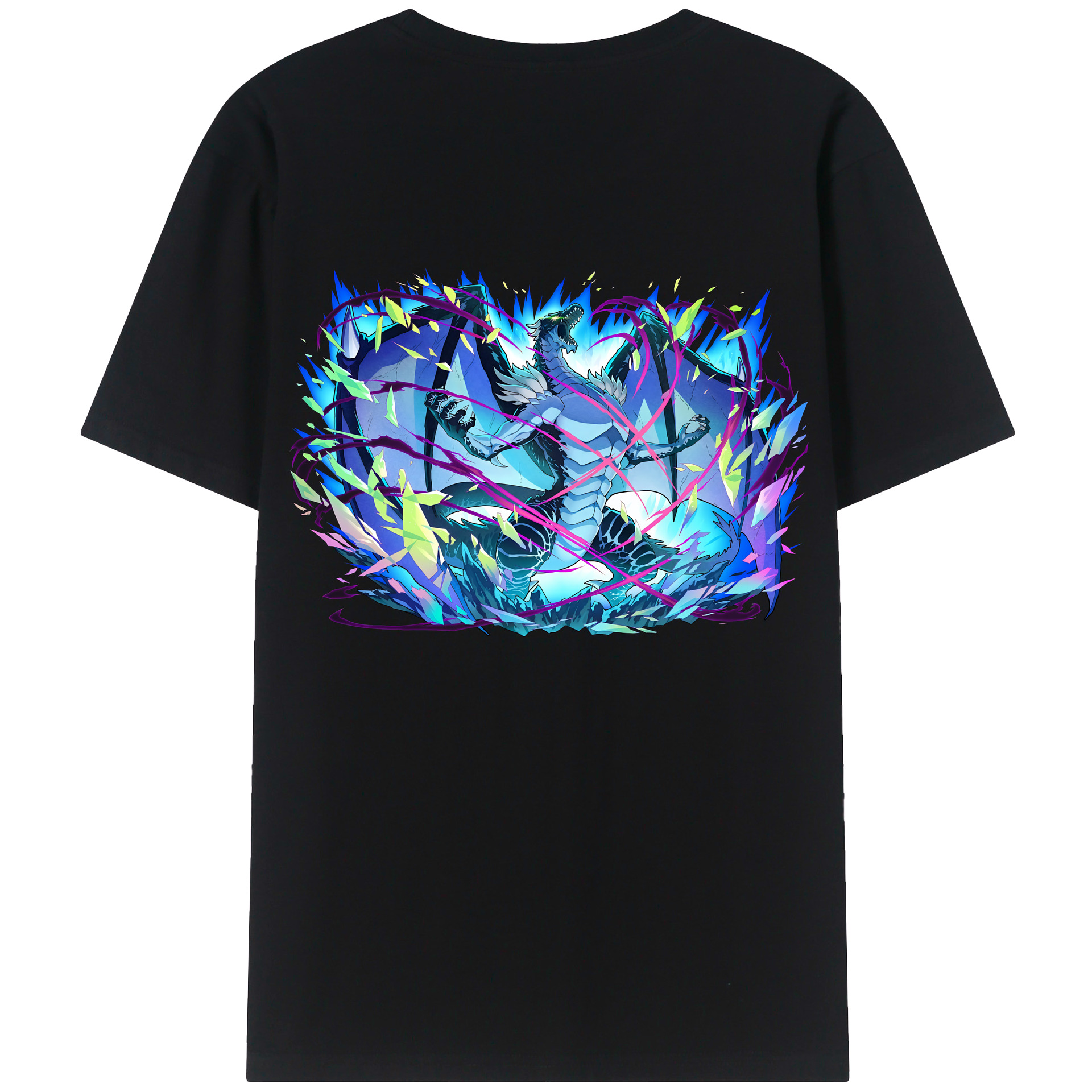 （画像用） 転スラ Regarding Reincarnated to Slime 綿100％半袖Tシャツ（背面プリント）