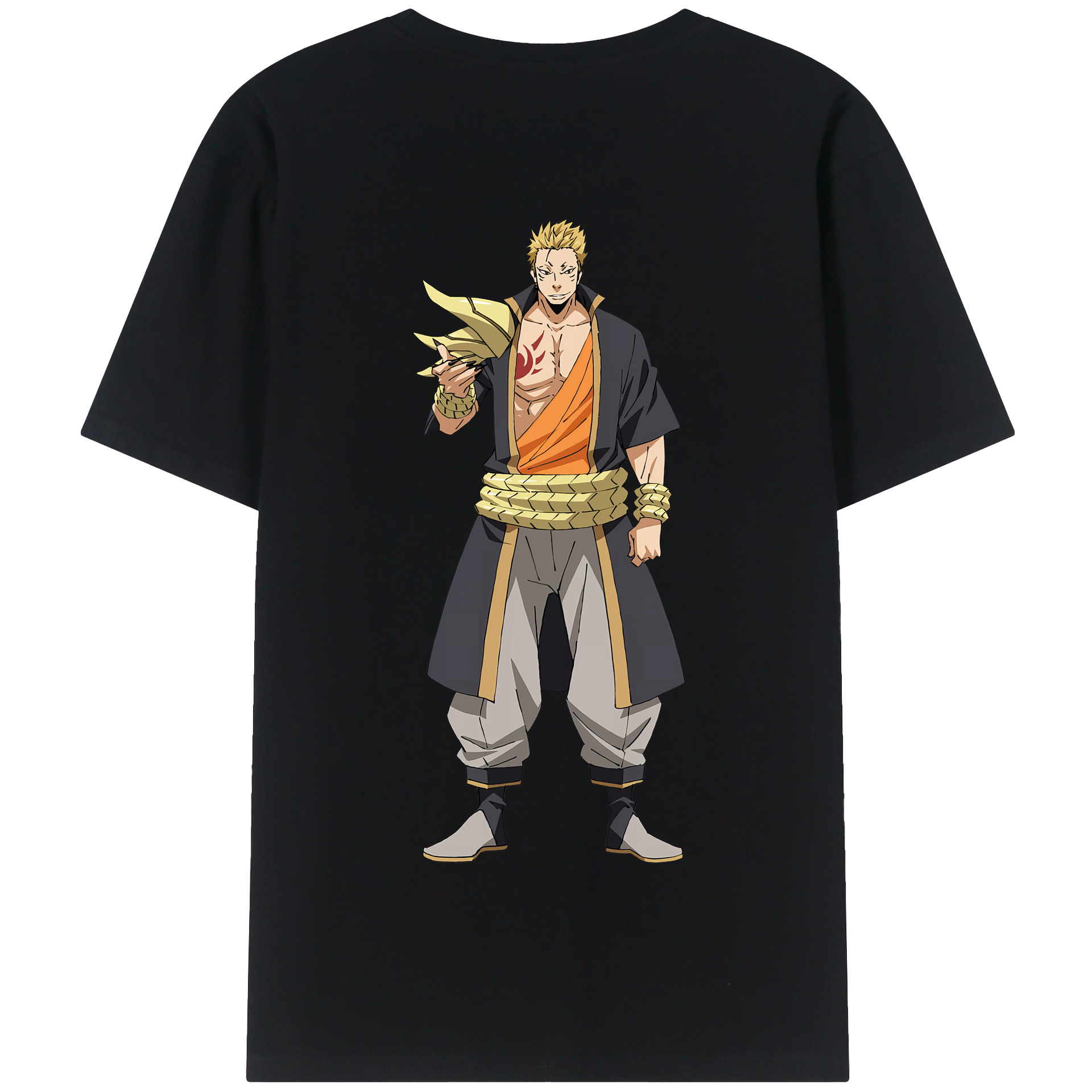 （画像用） 転スラ Regarding Reincarnated to Slime 綿100％半袖Tシャツ（背面プリント）