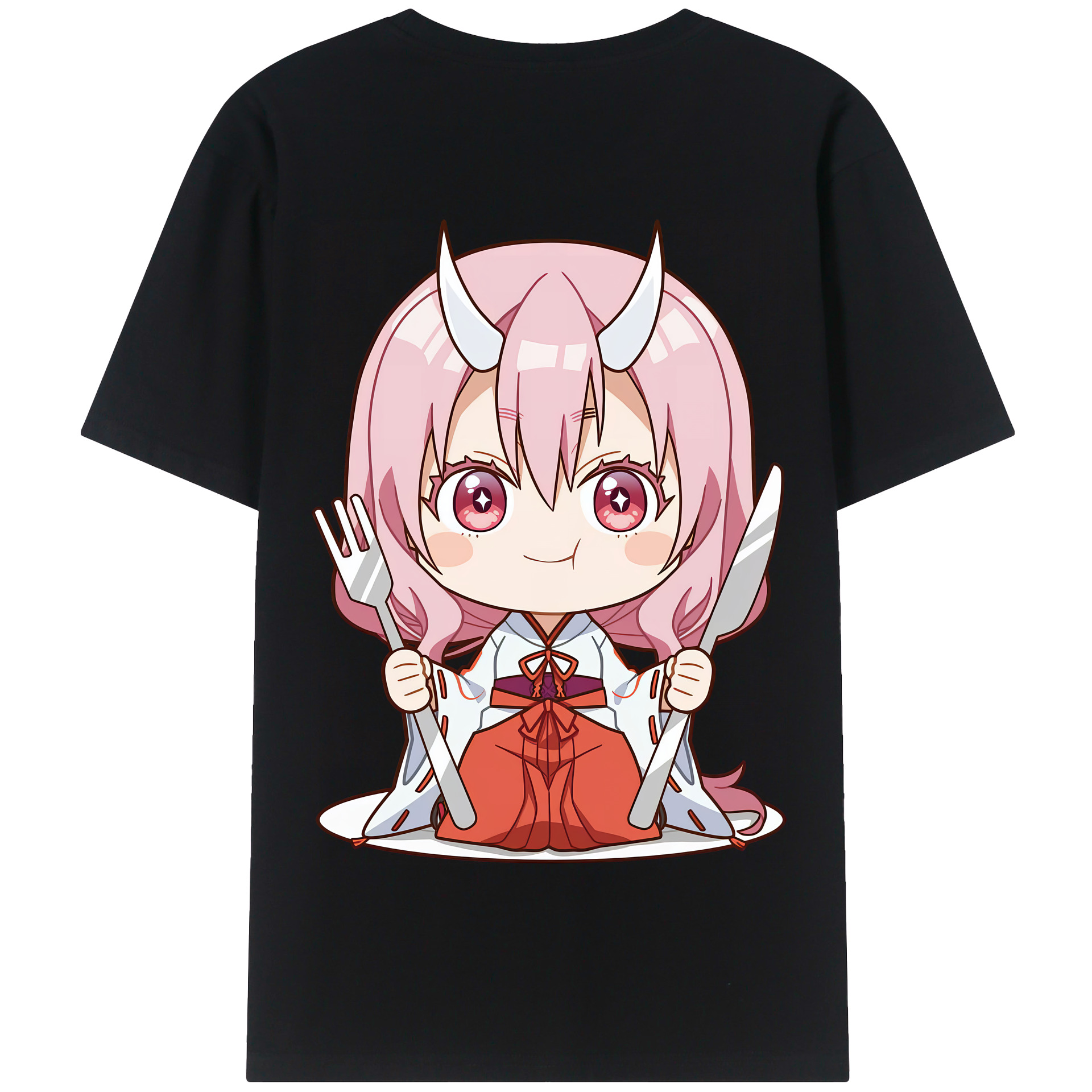 （画像用） 転スラ Regarding Reincarnated to Slime 綿100％半袖Tシャツ（背面プリント）
