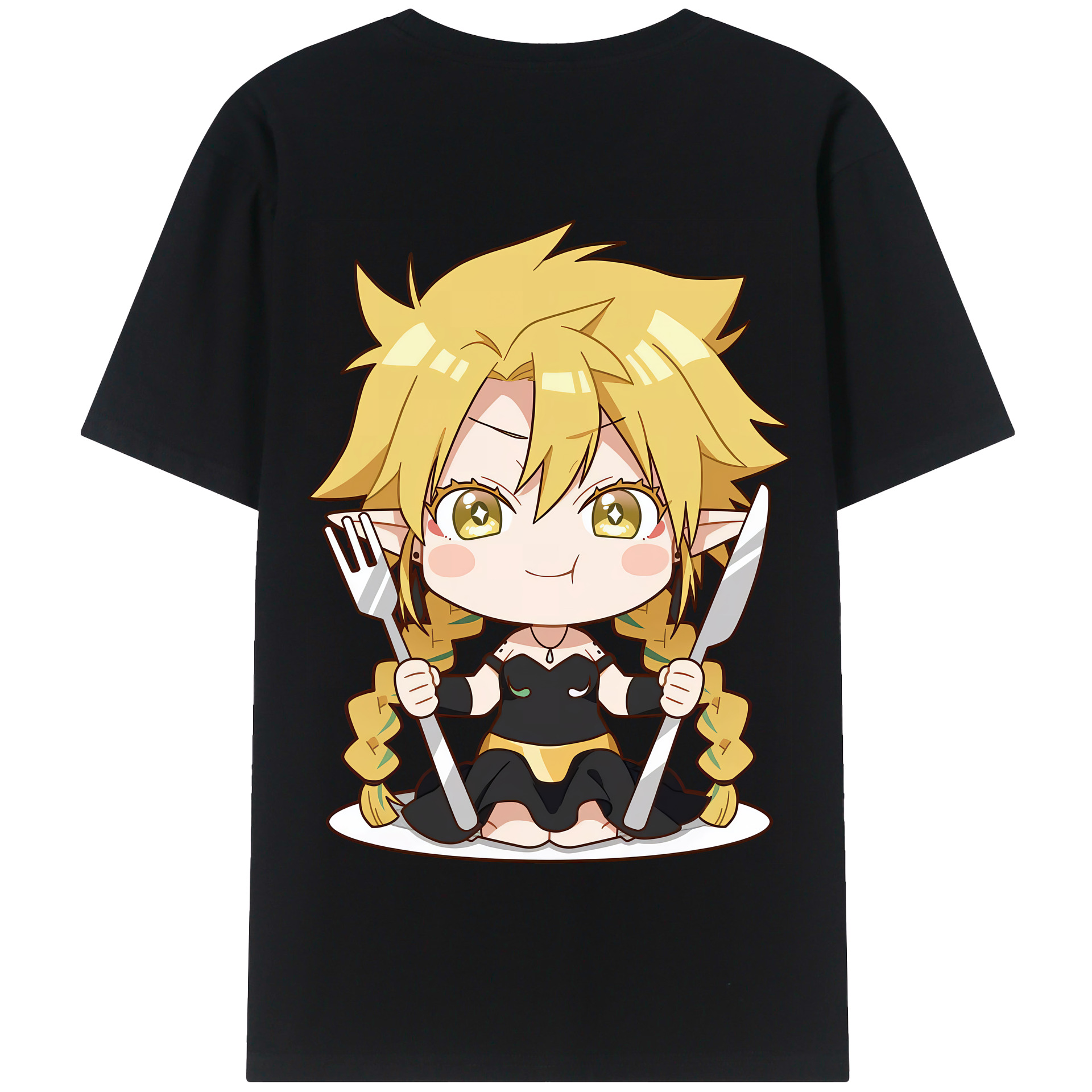 （画像用） 転スラ Regarding Reincarnated to Slime 綿100％半袖Tシャツ（背面プリント）