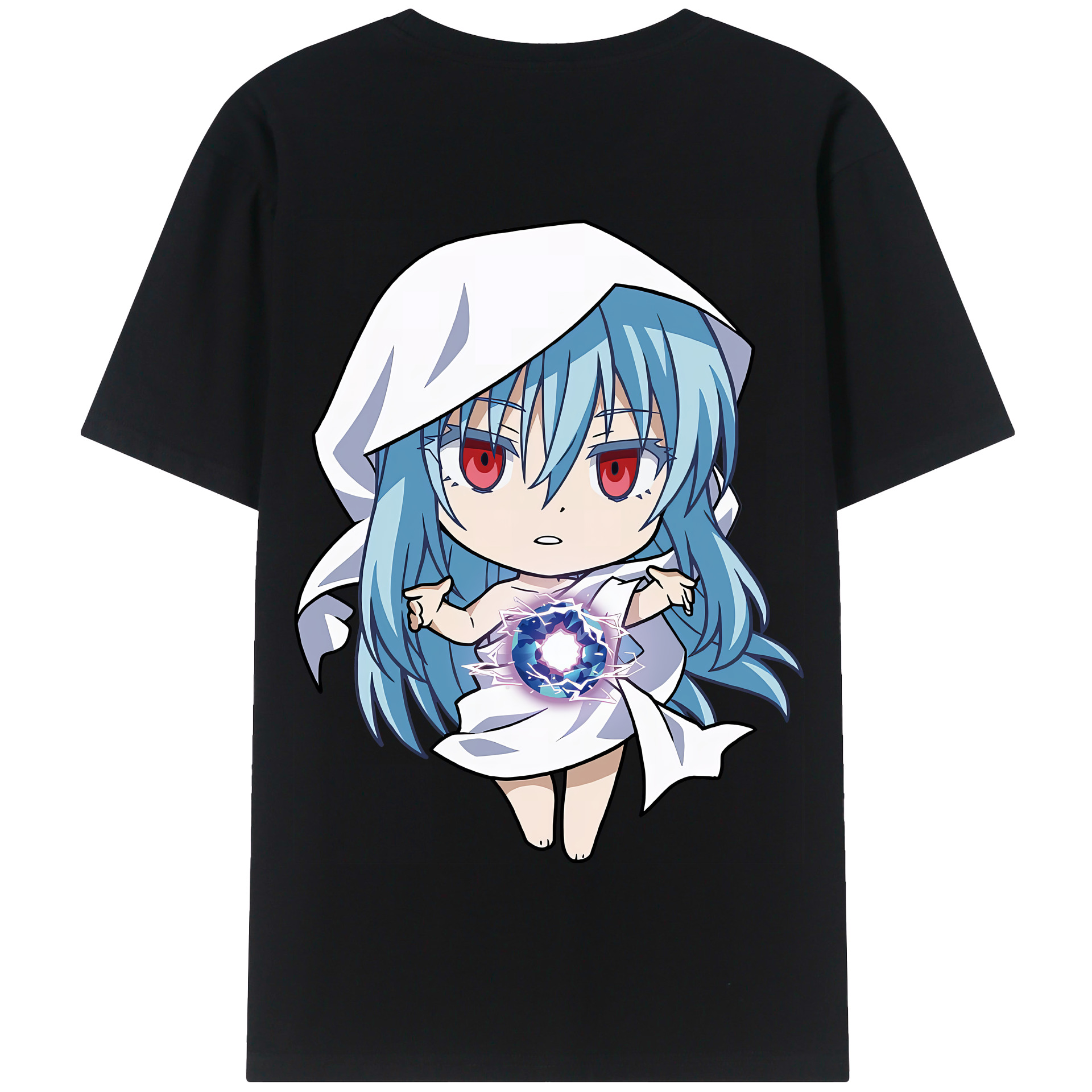 （画像用） 転スラ Regarding Reincarnated to Slime 綿100％半袖Tシャツ（背面プリント）