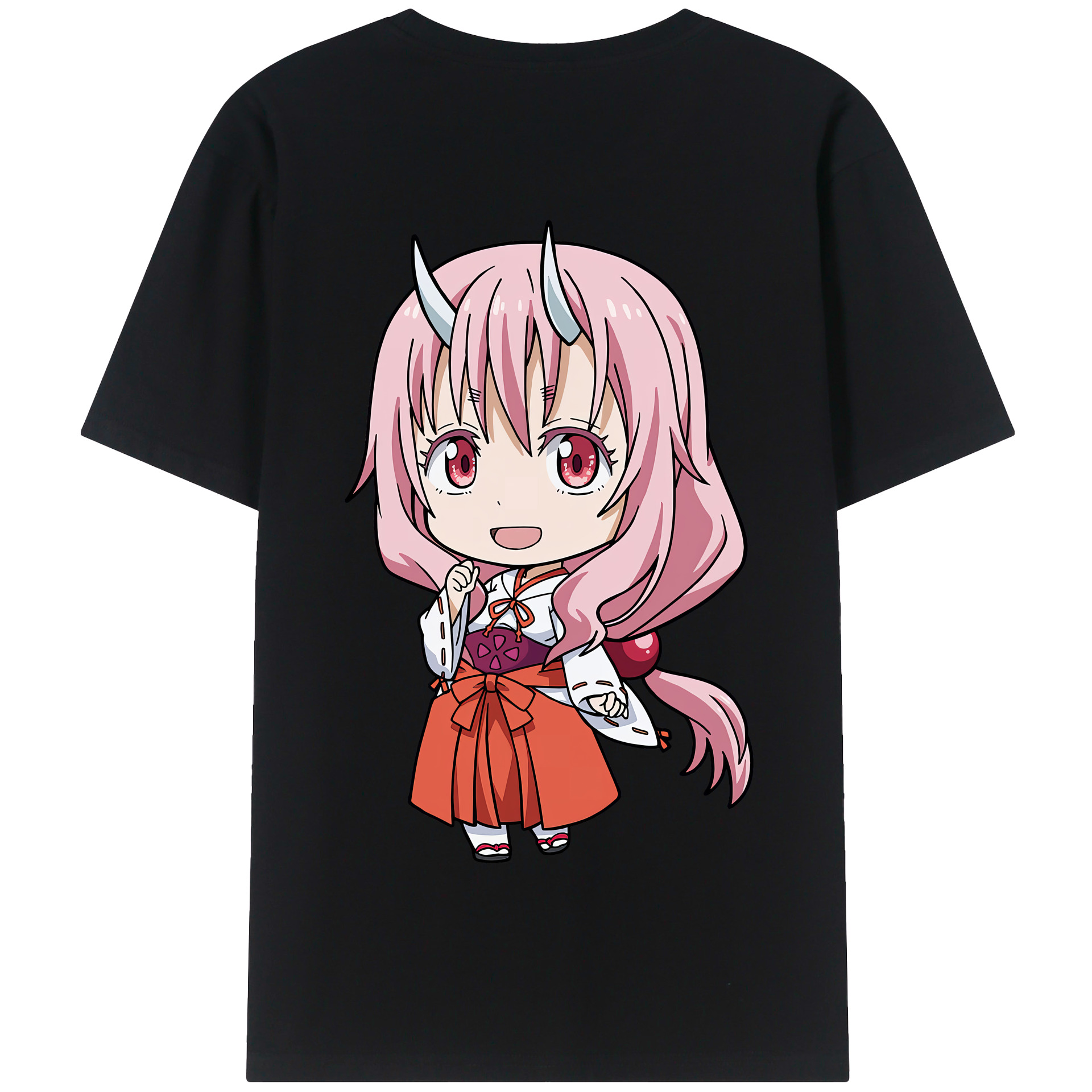 （画像用） 転スラ Regarding Reincarnated to Slime 綿100％半袖Tシャツ（背面プリント）