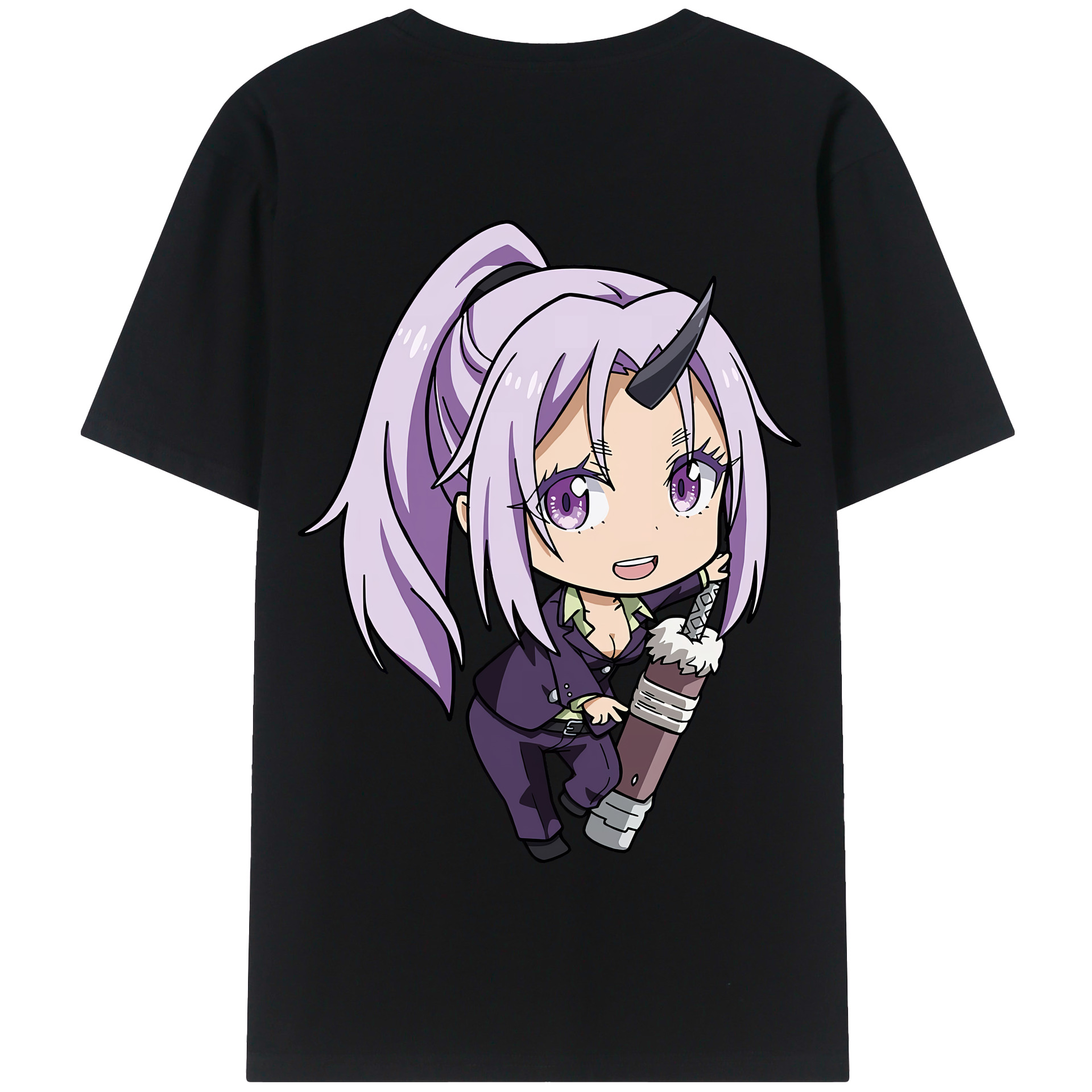 （画像用） 転スラ Regarding Reincarnated to Slime 綿100％半袖Tシャツ（背面プリント）