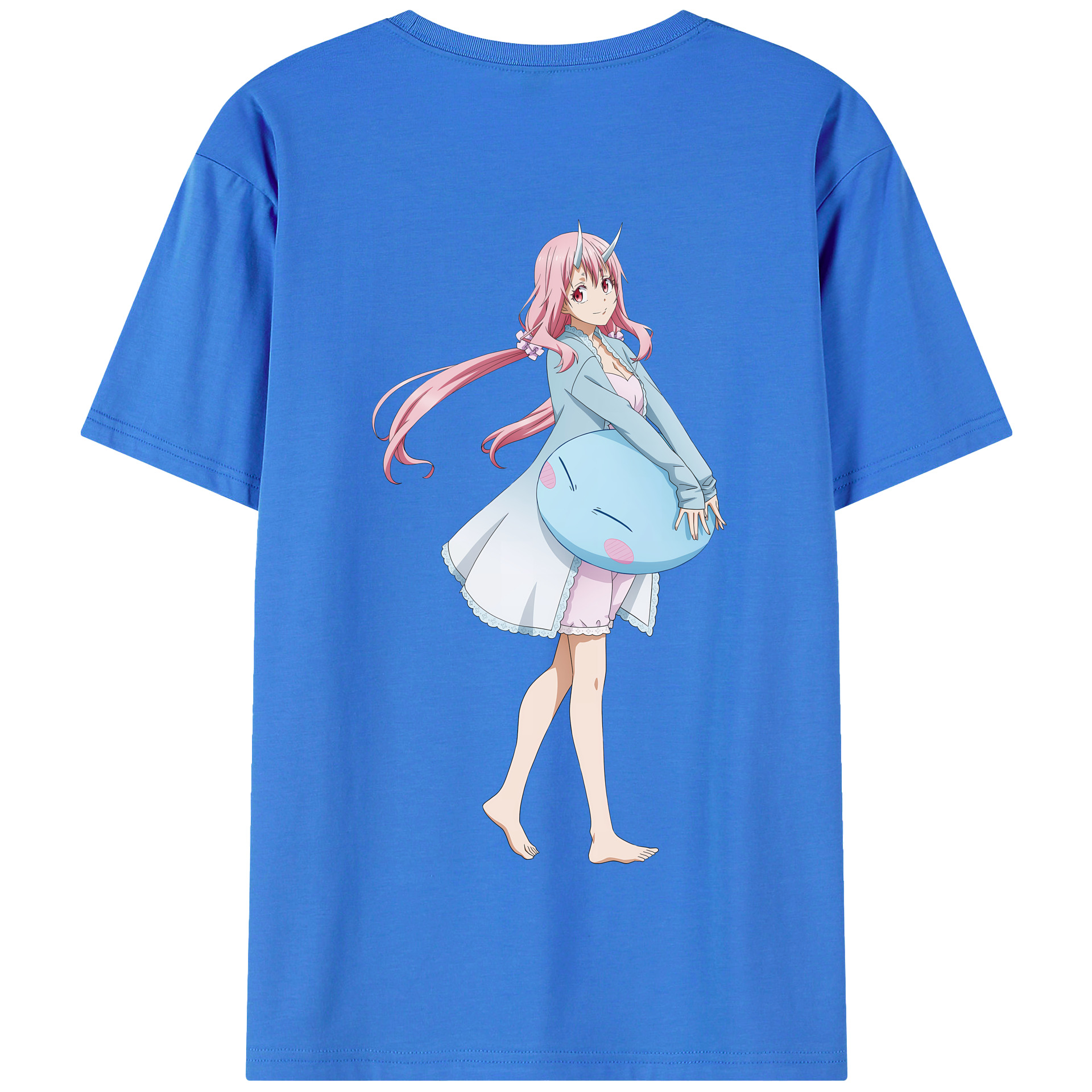 （画像用） 転スラ Regarding Reincarnated to Slime 綿100％半袖Tシャツ（背面プリント）