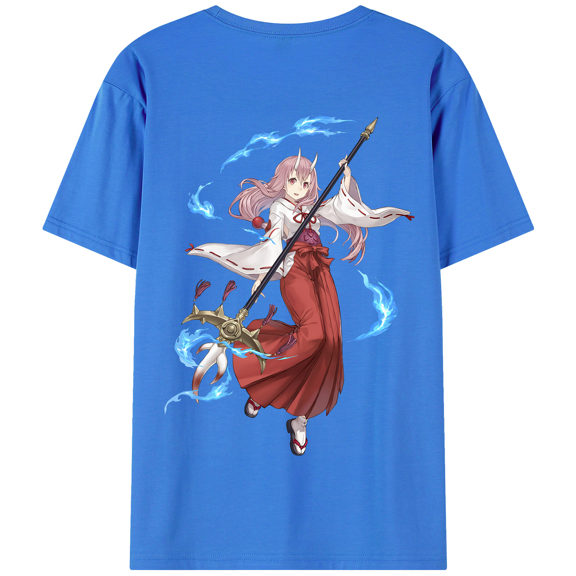 （画像用） 転スラ Regarding Reincarnated to Slime 綿100％半袖Tシャツ（背面プリント）