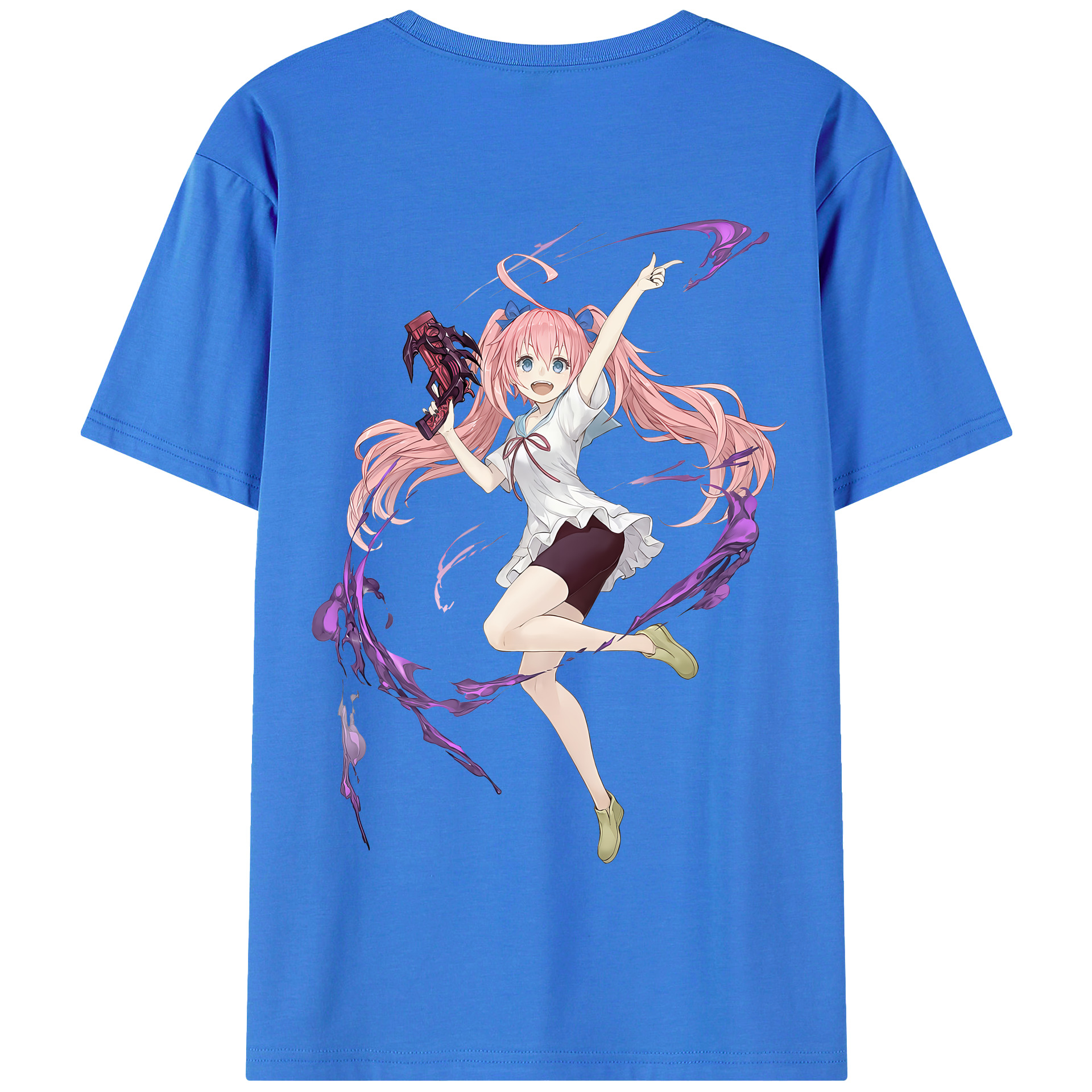 （画像用） 転スラ Regarding Reincarnated to Slime 綿100％半袖Tシャツ（背面プリント）