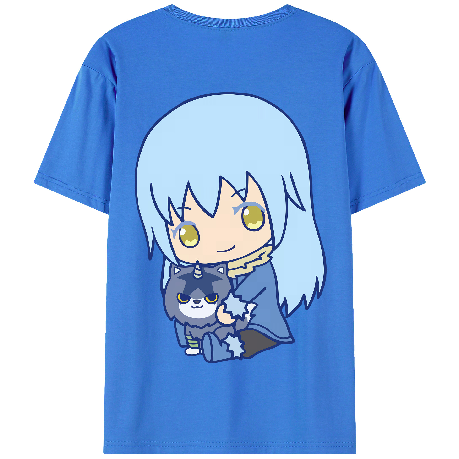 （画像用） 転スラ Regarding Reincarnated to Slime 綿100％半袖Tシャツ（背面プリント）