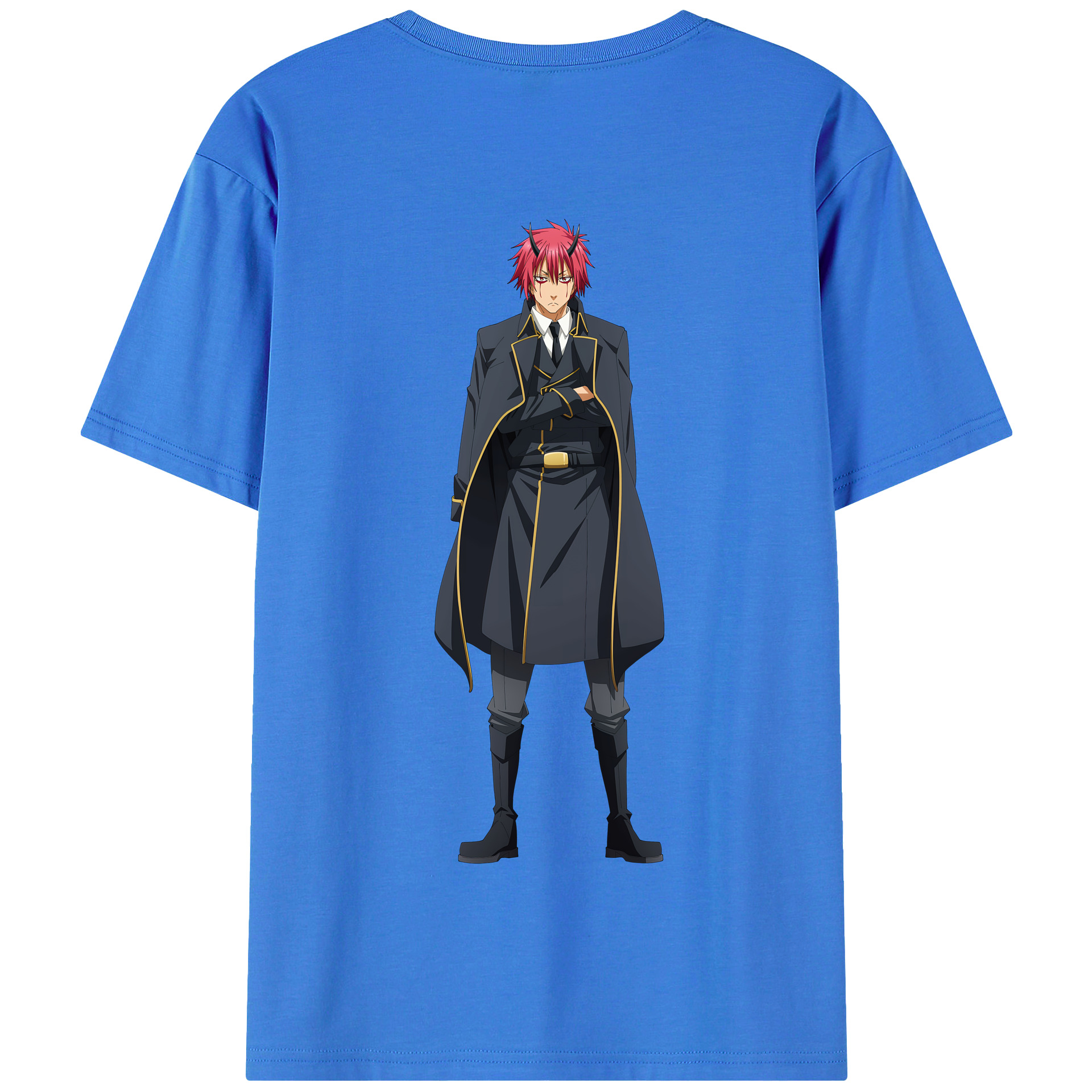 （画像用） 転スラ Regarding Reincarnated to Slime 綿100％半袖Tシャツ（背面プリント）