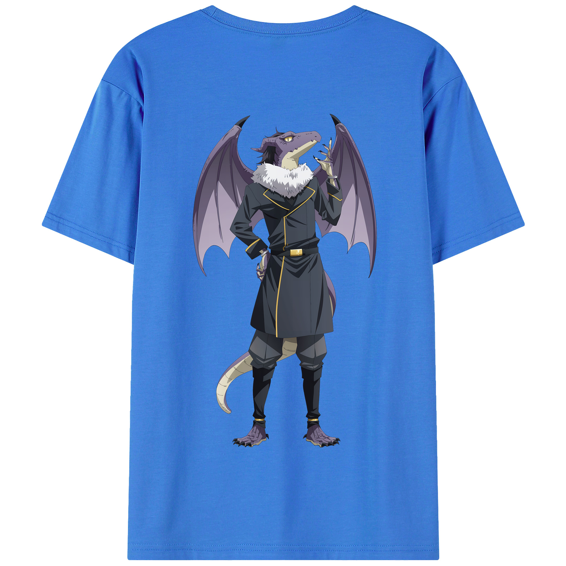 （画像用） 転スラ Regarding Reincarnated to Slime 綿100％半袖Tシャツ（背面プリント）