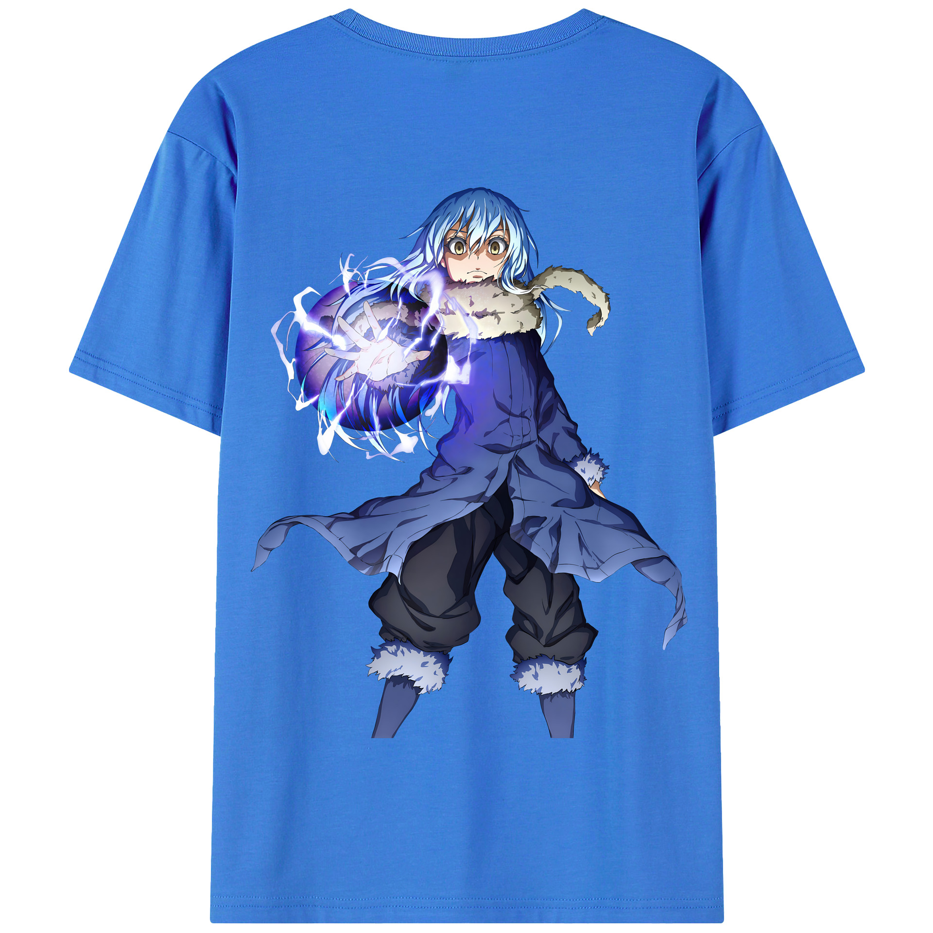 （画像用） 転スラ Regarding Reincarnated to Slime 綿100％半袖Tシャツ（背面プリント）