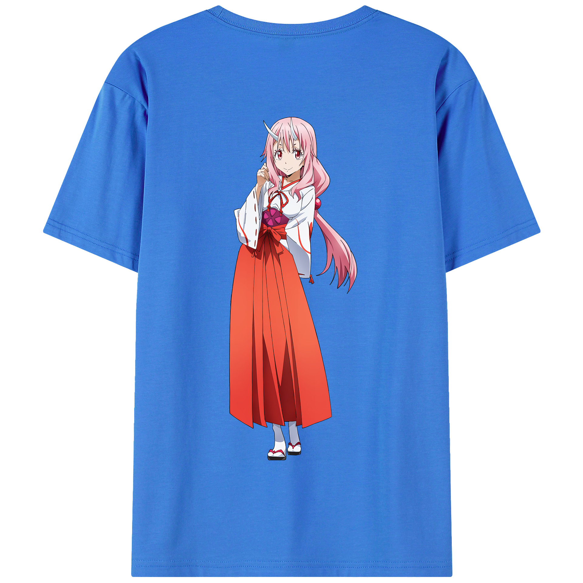 （画像用） 転スラ Regarding Reincarnated to Slime 綿100％半袖Tシャツ（背面プリント）