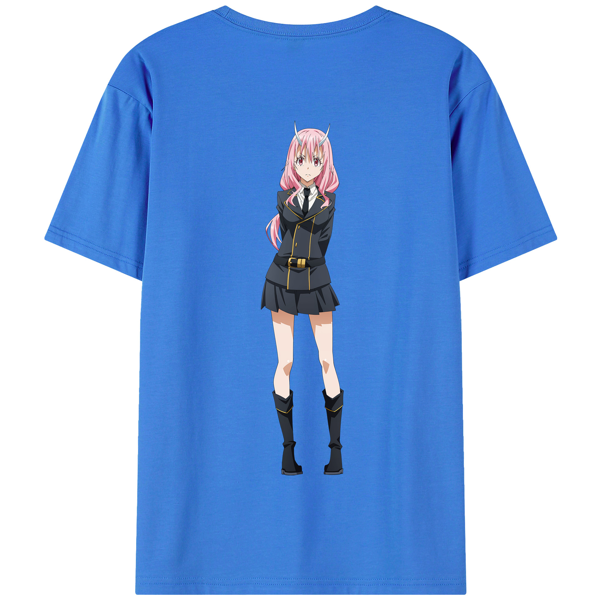（画像用） 転スラ Regarding Reincarnated to Slime 綿100％半袖Tシャツ（背面プリント）