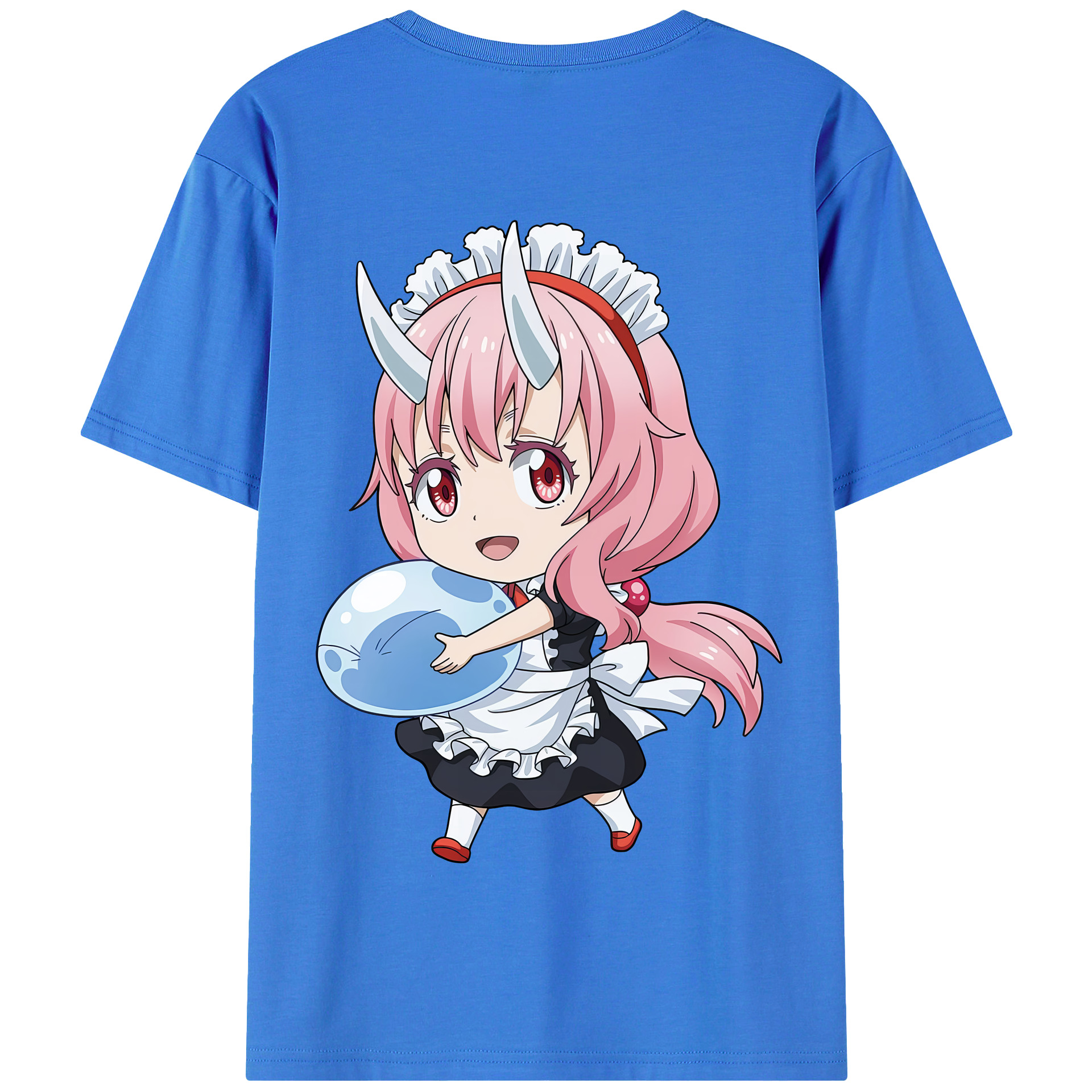（画像用） 転スラ Regarding Reincarnated to Slime 綿100％半袖Tシャツ（背面プリント）