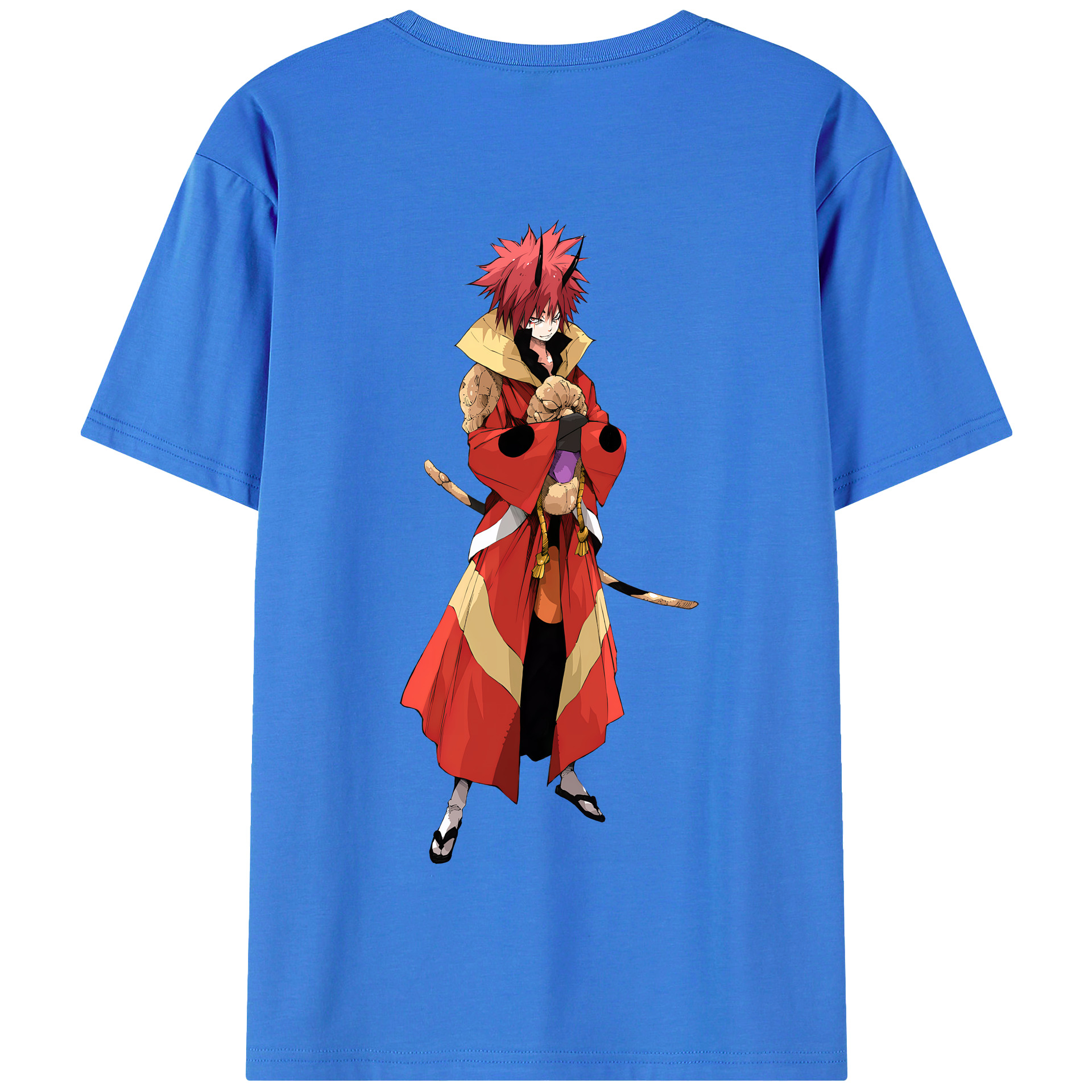 （画像用） 転スラ Regarding Reincarnated to Slime 綿100％半袖Tシャツ（背面プリント）
