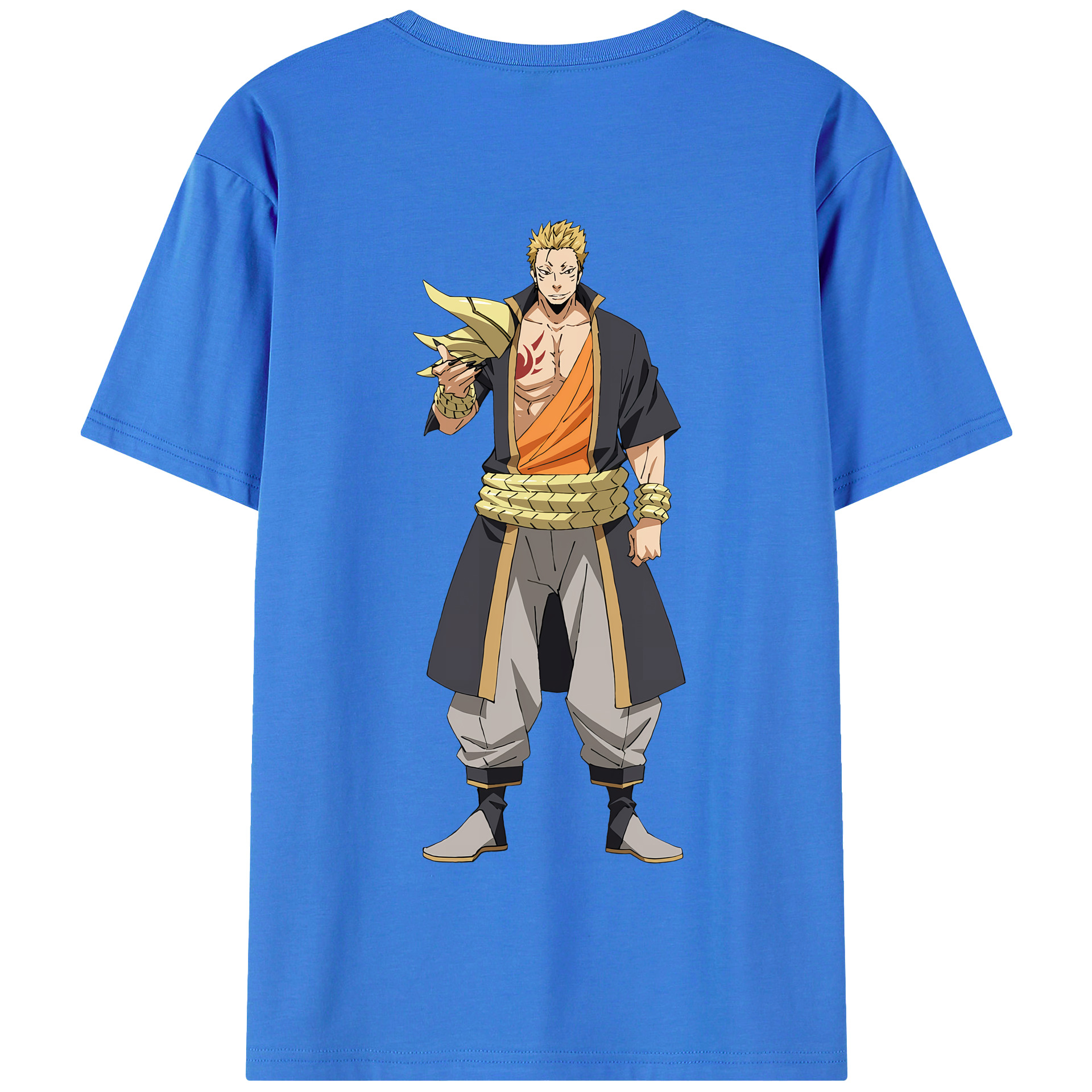 （画像用） 転スラ Regarding Reincarnated to Slime 綿100％半袖Tシャツ（背面プリント）