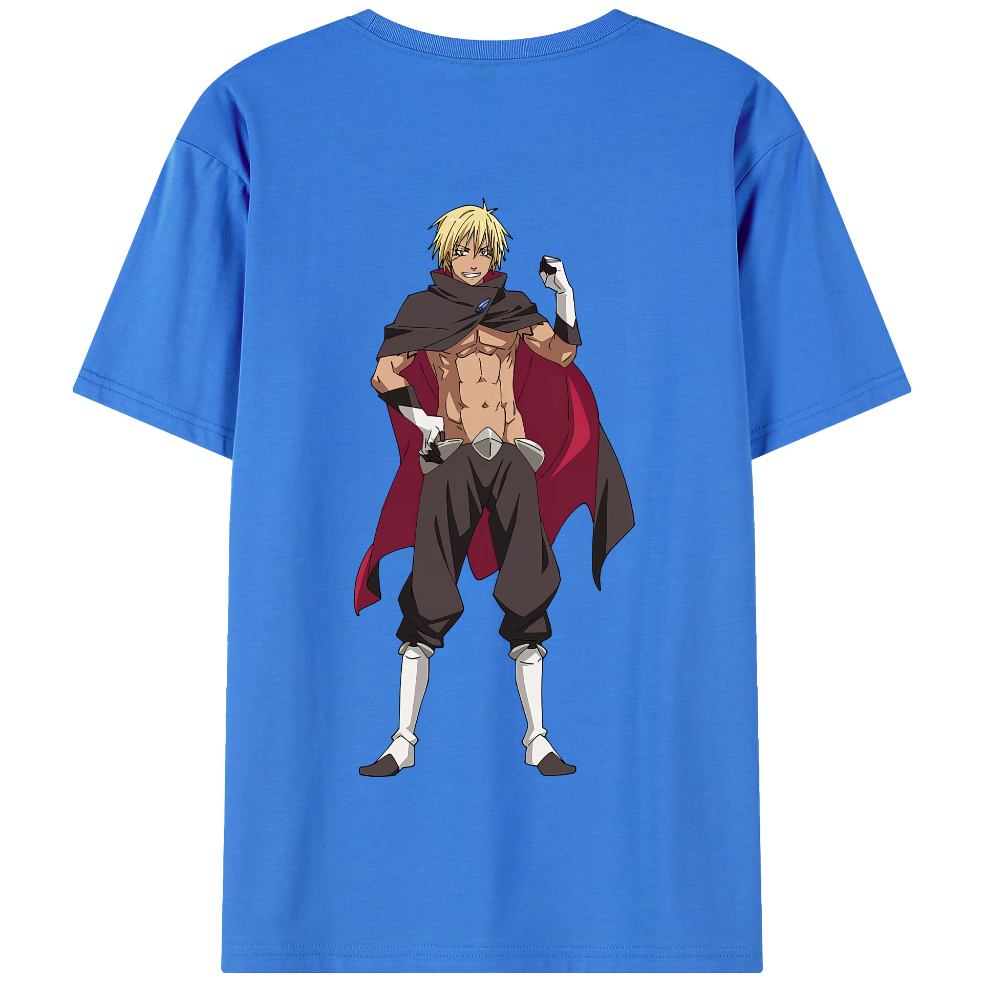 （画像用） 転スラ Regarding Reincarnated to Slime 綿100％半袖Tシャツ（背面プリント）