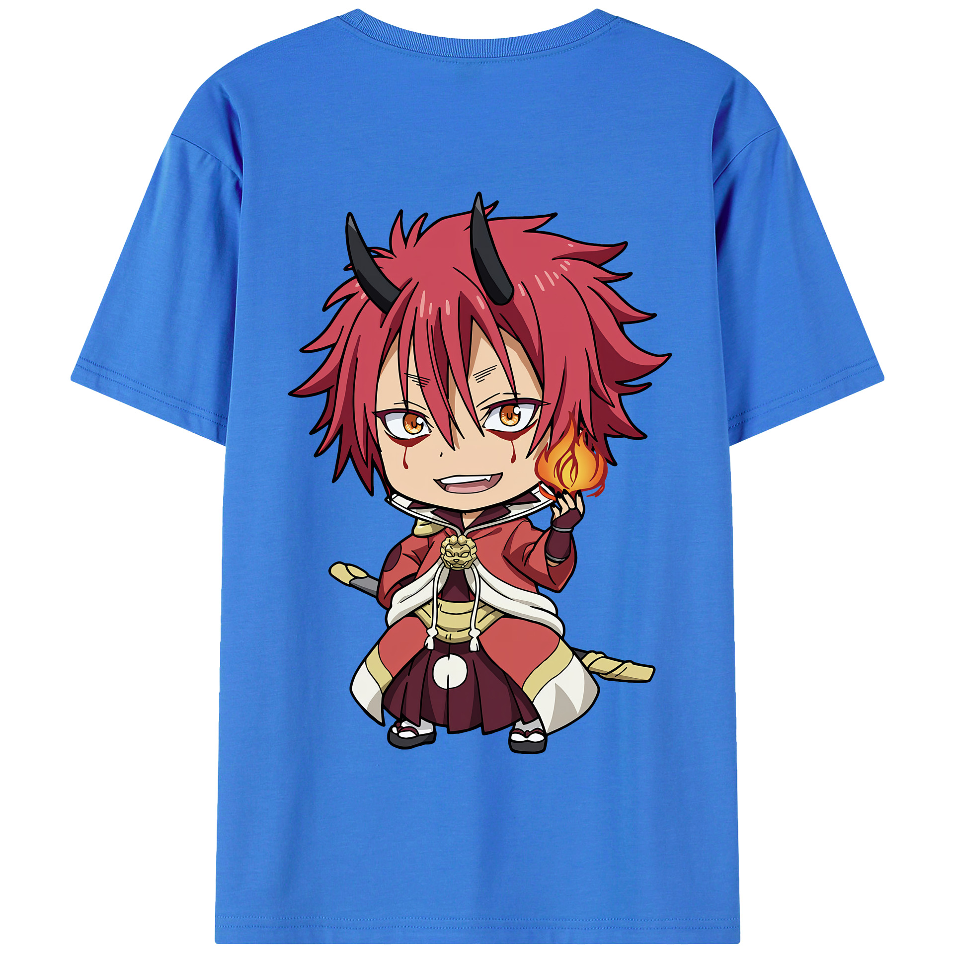（画像用） 転スラ Regarding Reincarnated to Slime 綿100％半袖Tシャツ（背面プリント）