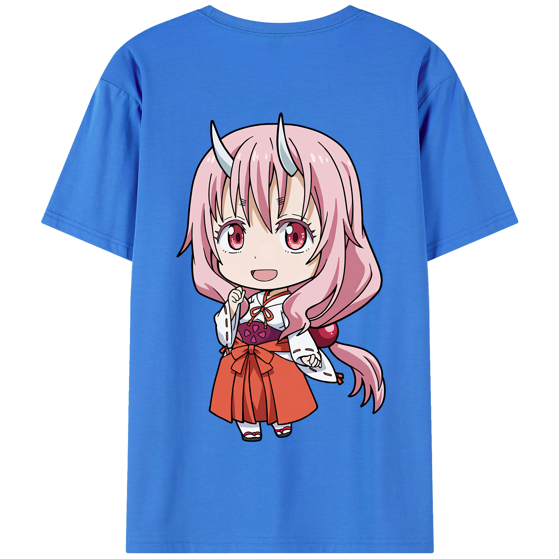 （画像用） 転スラ Regarding Reincarnated to Slime 綿100％半袖Tシャツ（背面プリント）