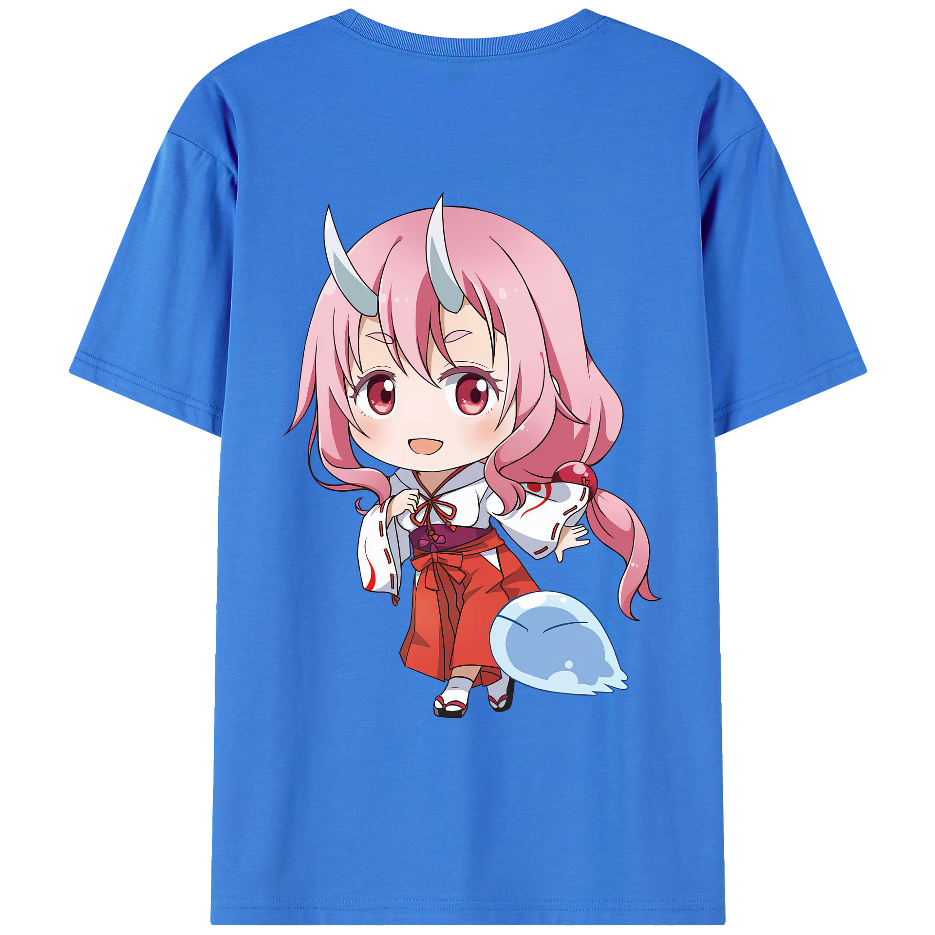 （画像用） 転スラ Regarding Reincarnated to Slime 綿100％半袖Tシャツ（背面プリント）