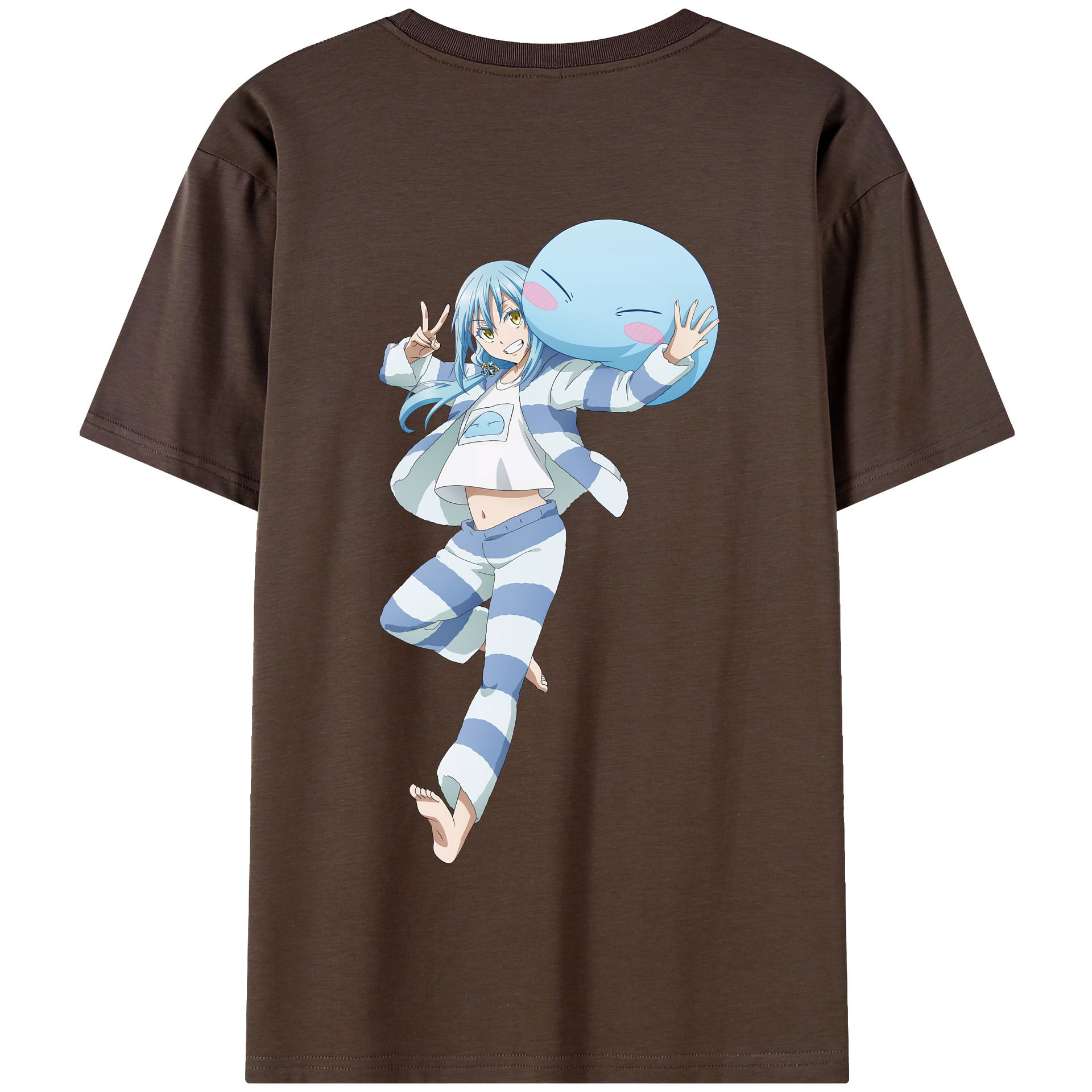 （画像用） 転スラ Regarding Reincarnated to Slime 綿100％半袖Tシャツ（背面プリント）