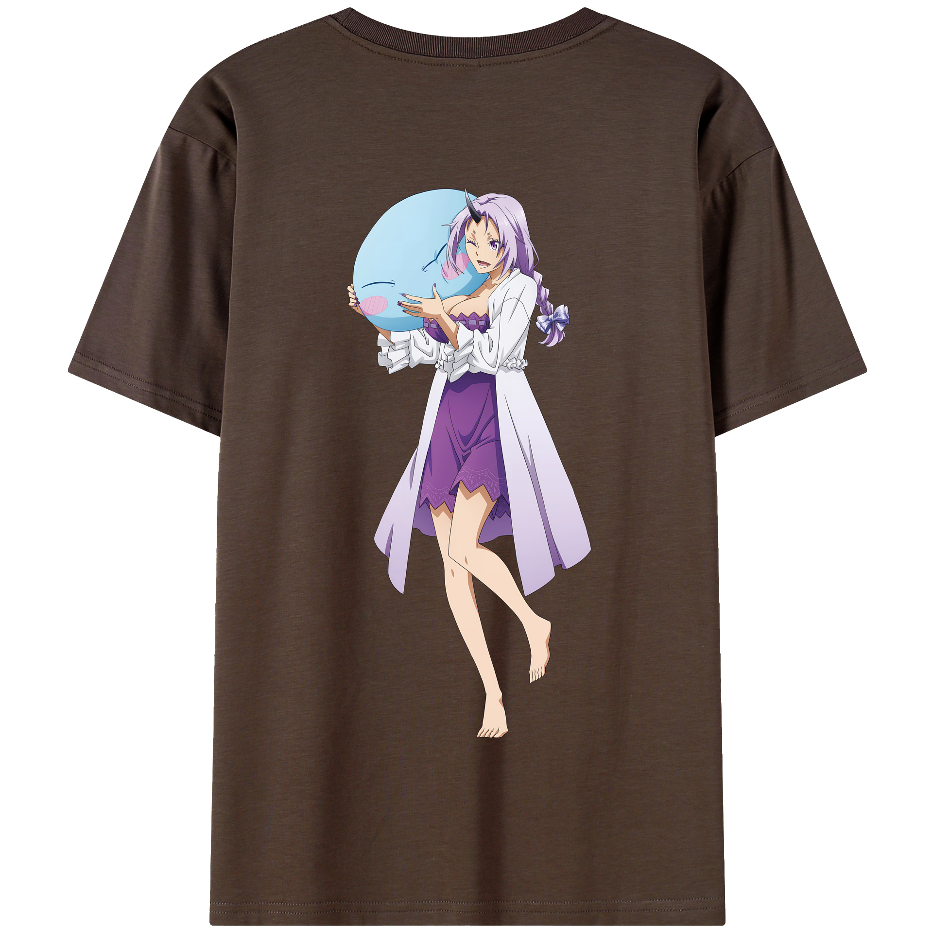（画像用） 転スラ Regarding Reincarnated to Slime 綿100％半袖Tシャツ（背面プリント）