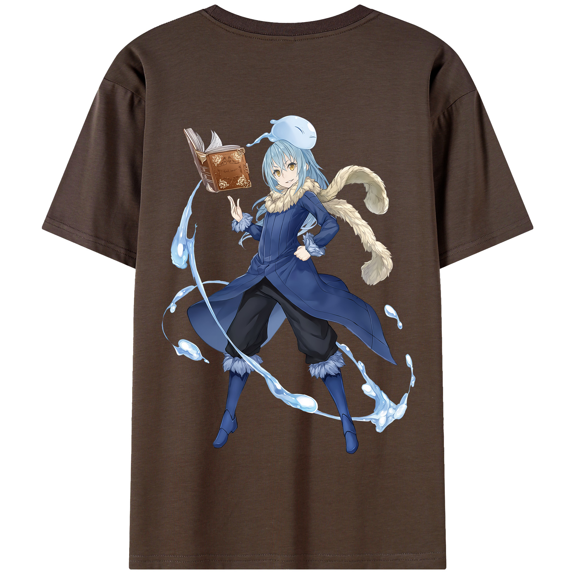 （画像用） 転スラ Regarding Reincarnated to Slime 綿100％半袖Tシャツ（背面プリント）