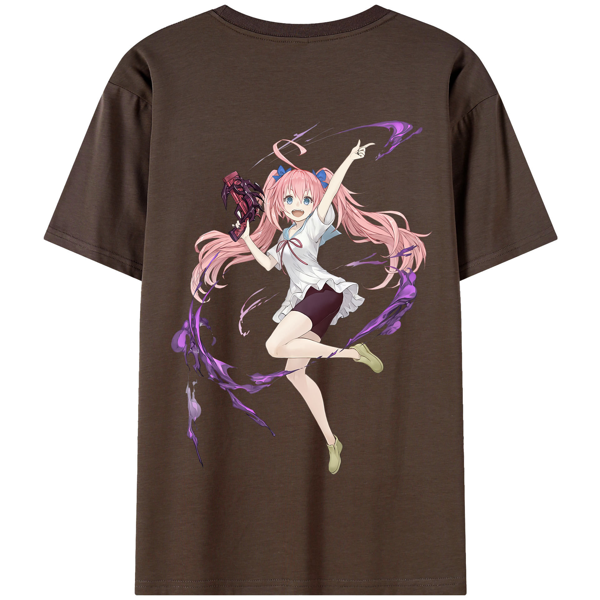 （画像用） 転スラ Regarding Reincarnated to Slime 綿100％半袖Tシャツ（背面プリント）