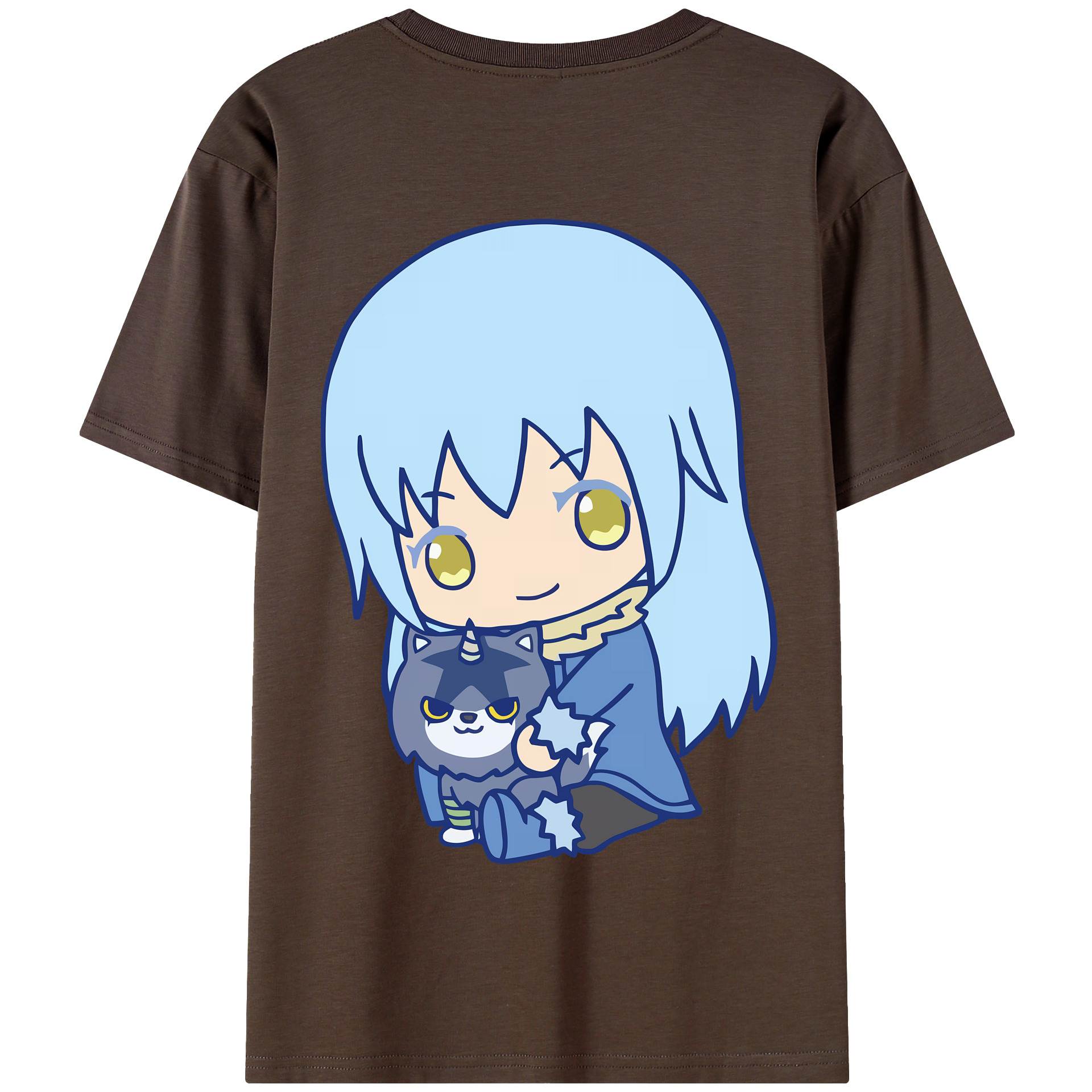 （画像用） 転スラ Regarding Reincarnated to Slime 綿100％半袖Tシャツ（背面プリント）