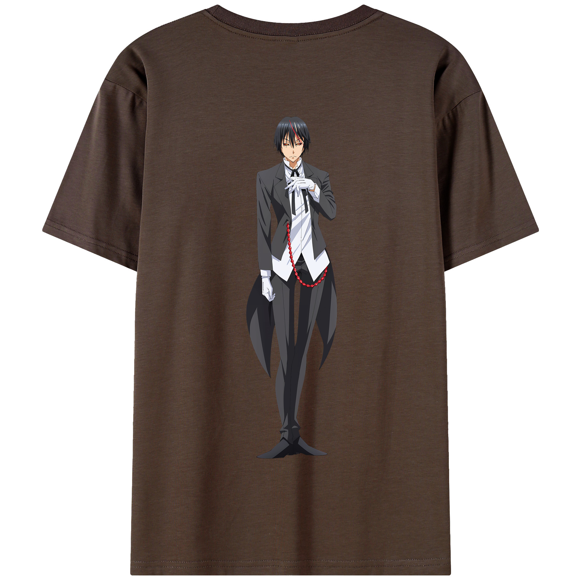 （画像用） 転スラ Regarding Reincarnated to Slime 綿100％半袖Tシャツ（背面プリント）