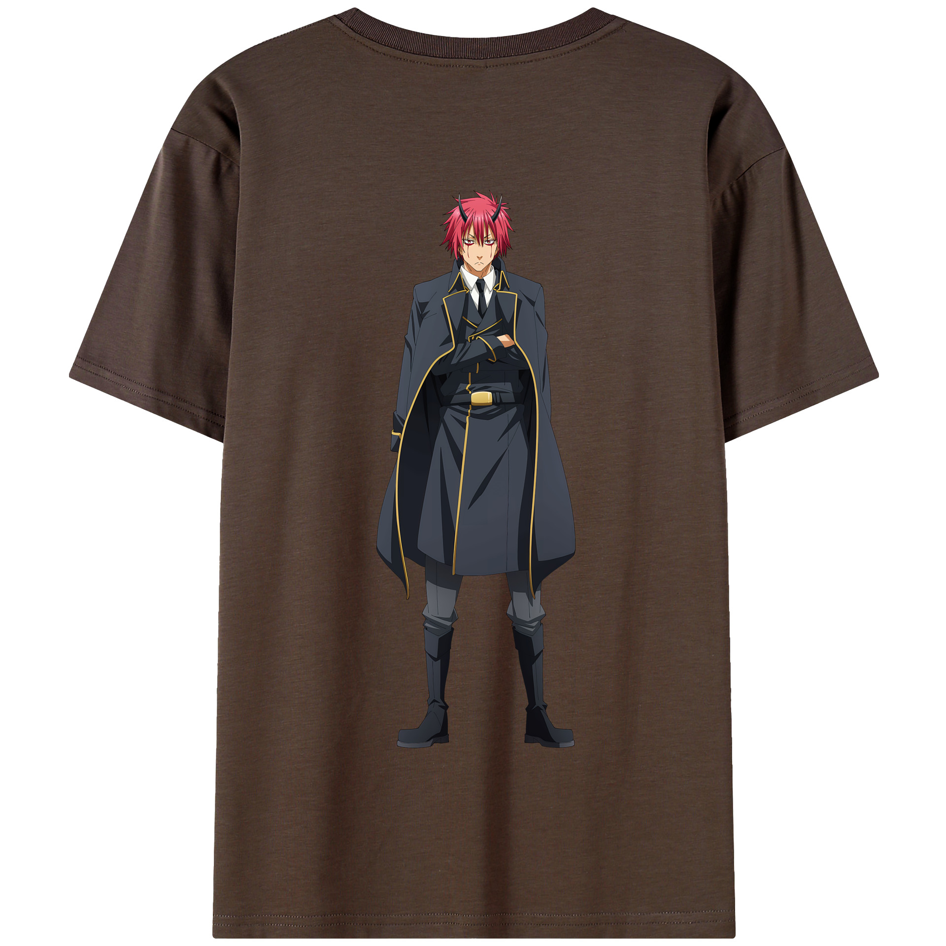 （画像用） 転スラ Regarding Reincarnated to Slime 綿100％半袖Tシャツ（背面プリント）