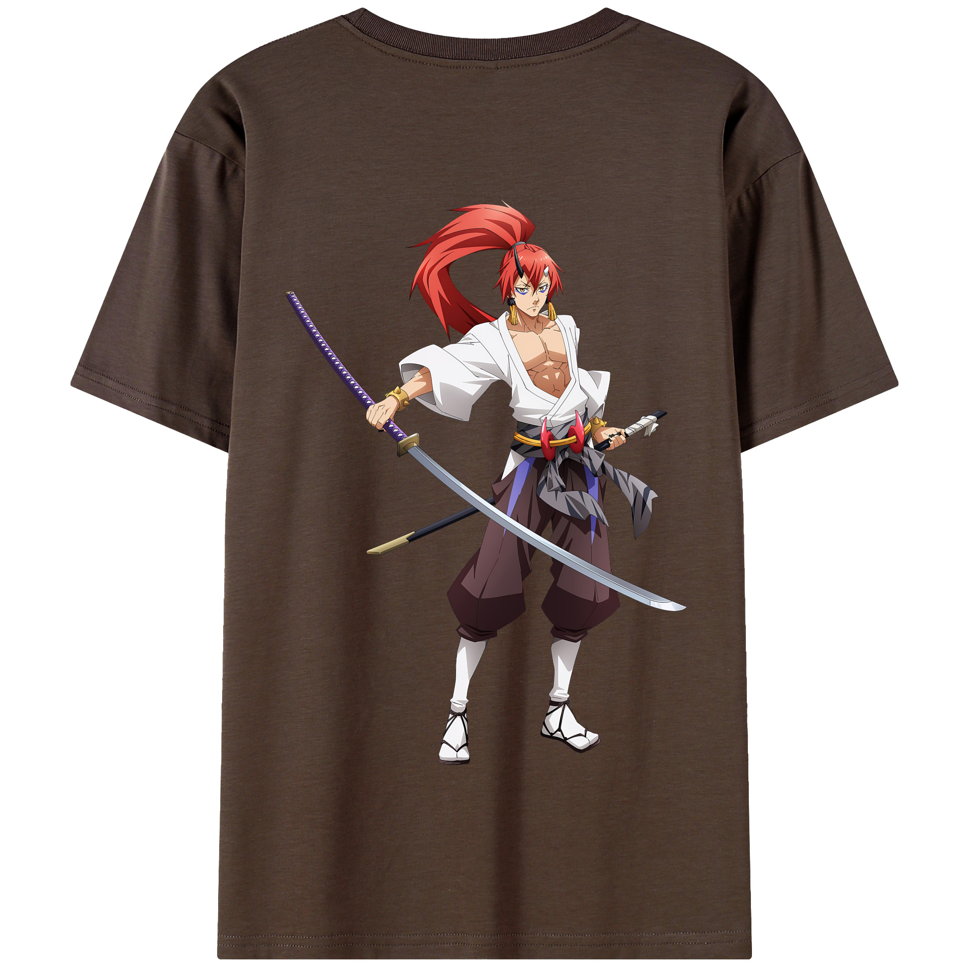 （画像用） 転スラ Regarding Reincarnated to Slime 綿100％半袖Tシャツ（背面プリント）