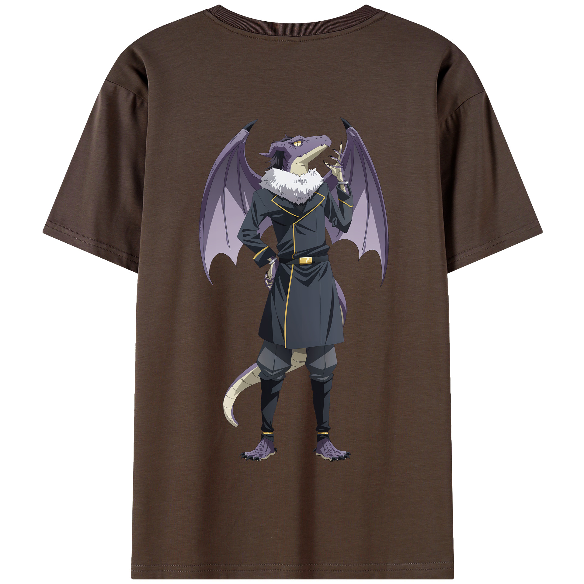（画像用） 転スラ Regarding Reincarnated to Slime 綿100％半袖Tシャツ（背面プリント）