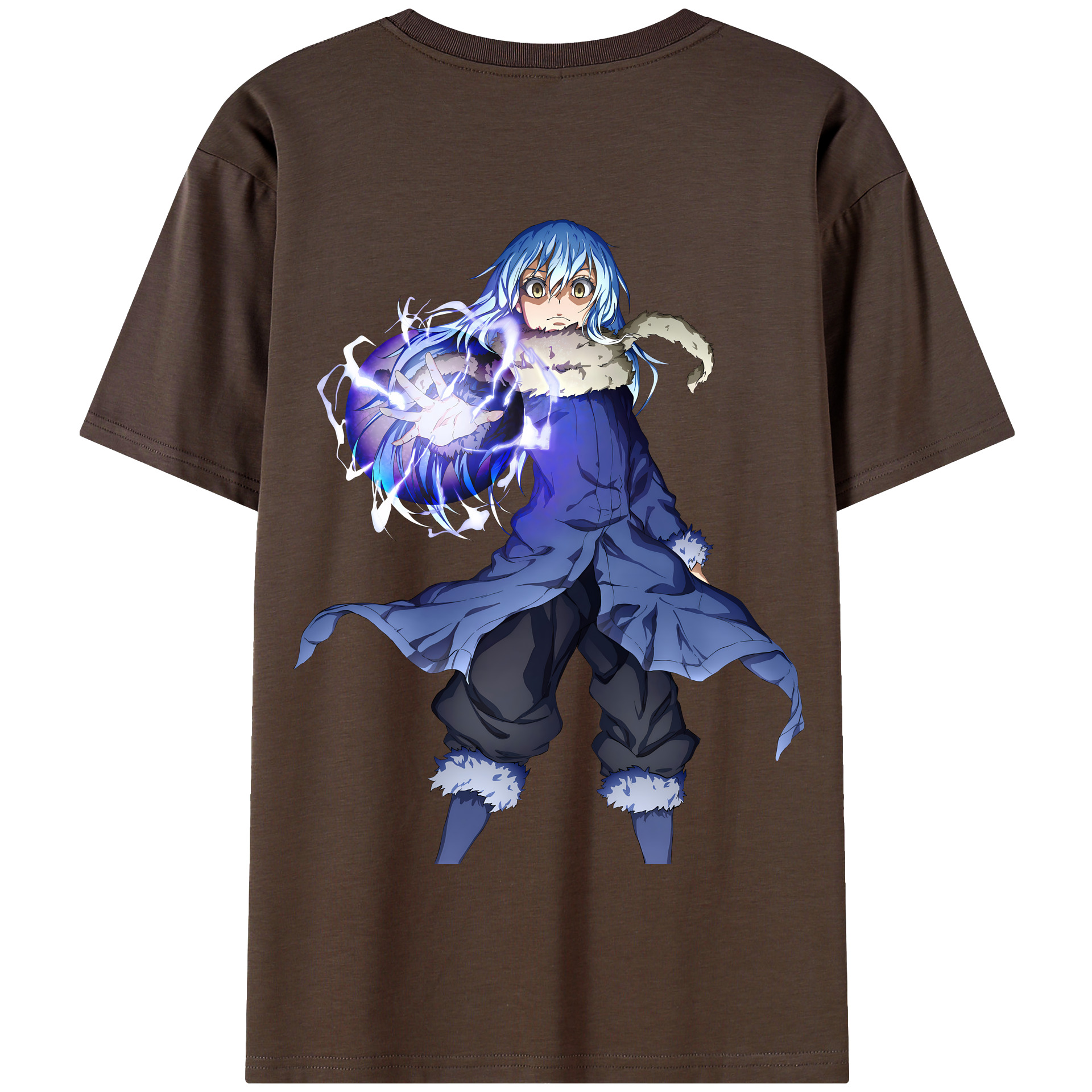 （画像用） 転スラ Regarding Reincarnated to Slime 綿100％半袖Tシャツ（背面プリント）