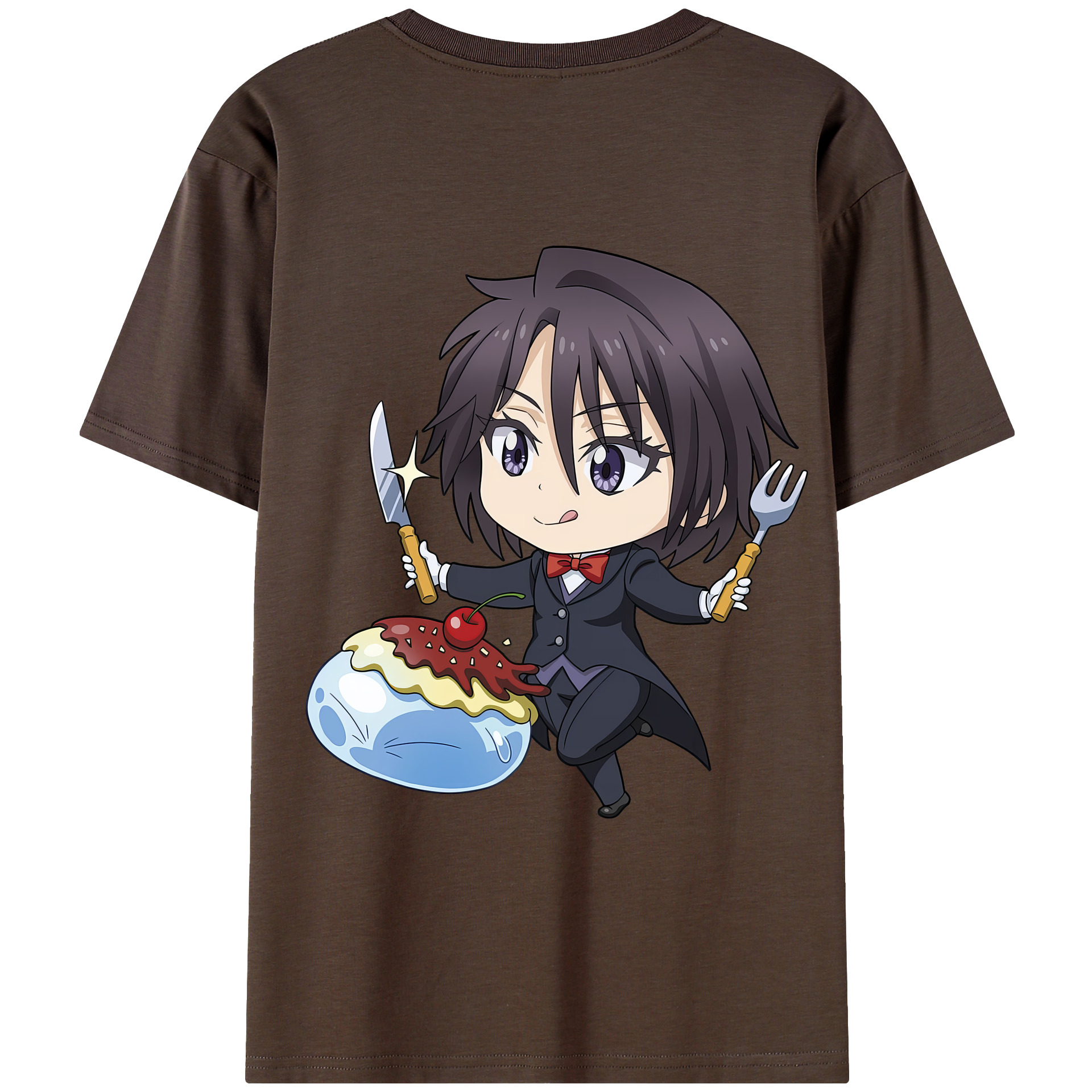 （画像用） 転スラ Regarding Reincarnated to Slime 綿100％半袖Tシャツ（背面プリント）