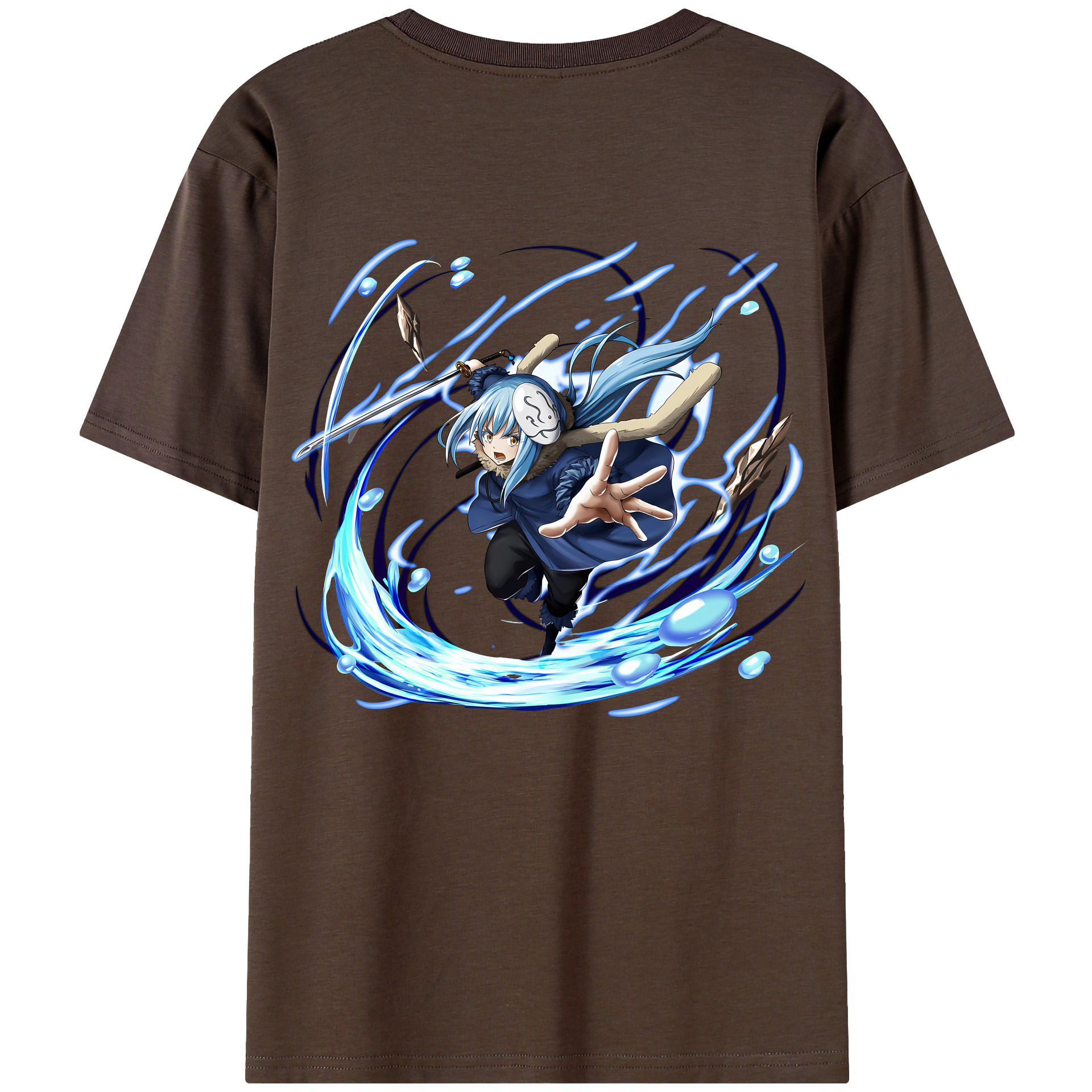 （画像用） 転スラ Regarding Reincarnated to Slime 綿100％半袖Tシャツ（背面プリント）