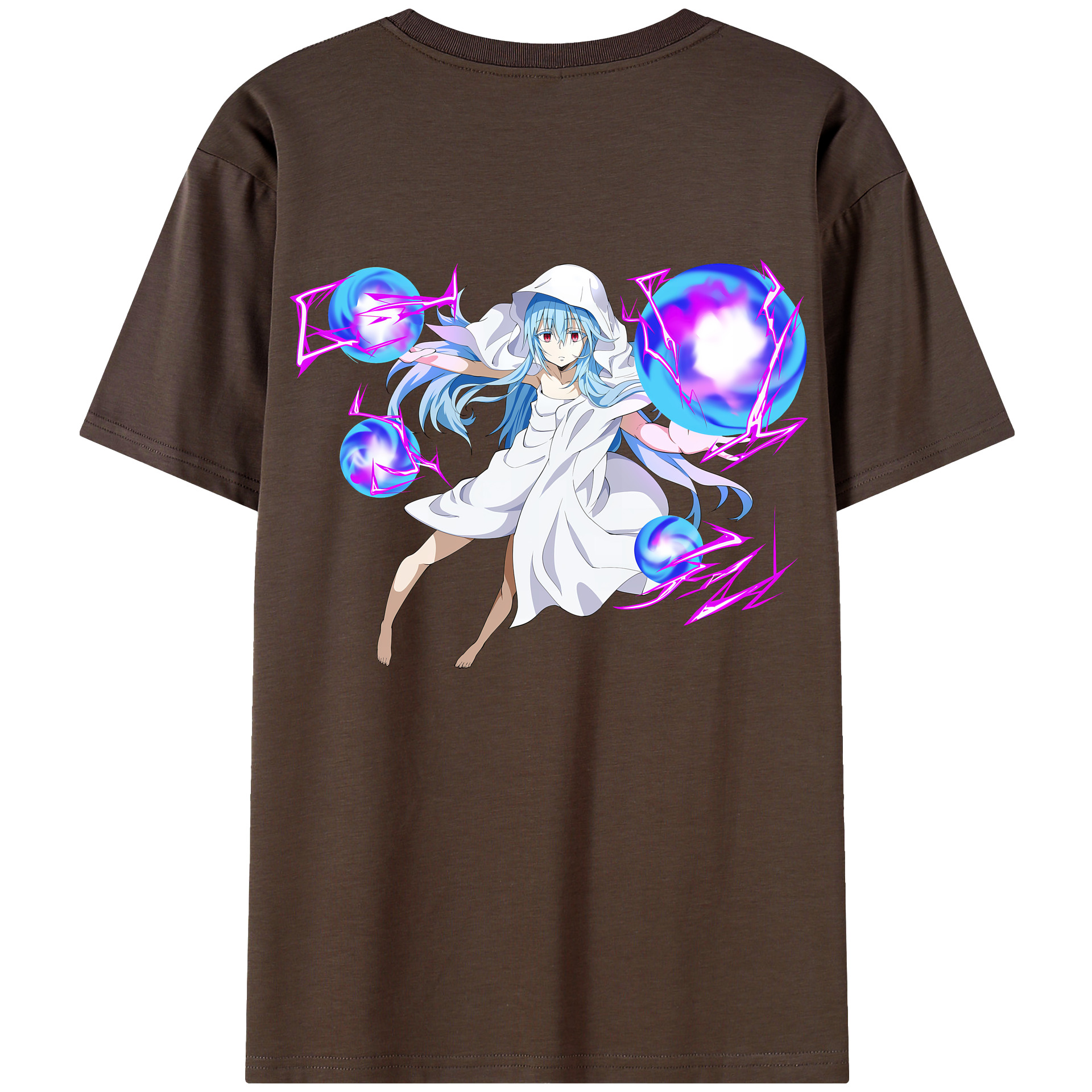 （画像用） 転スラ Regarding Reincarnated to Slime 綿100％半袖Tシャツ（背面プリント）