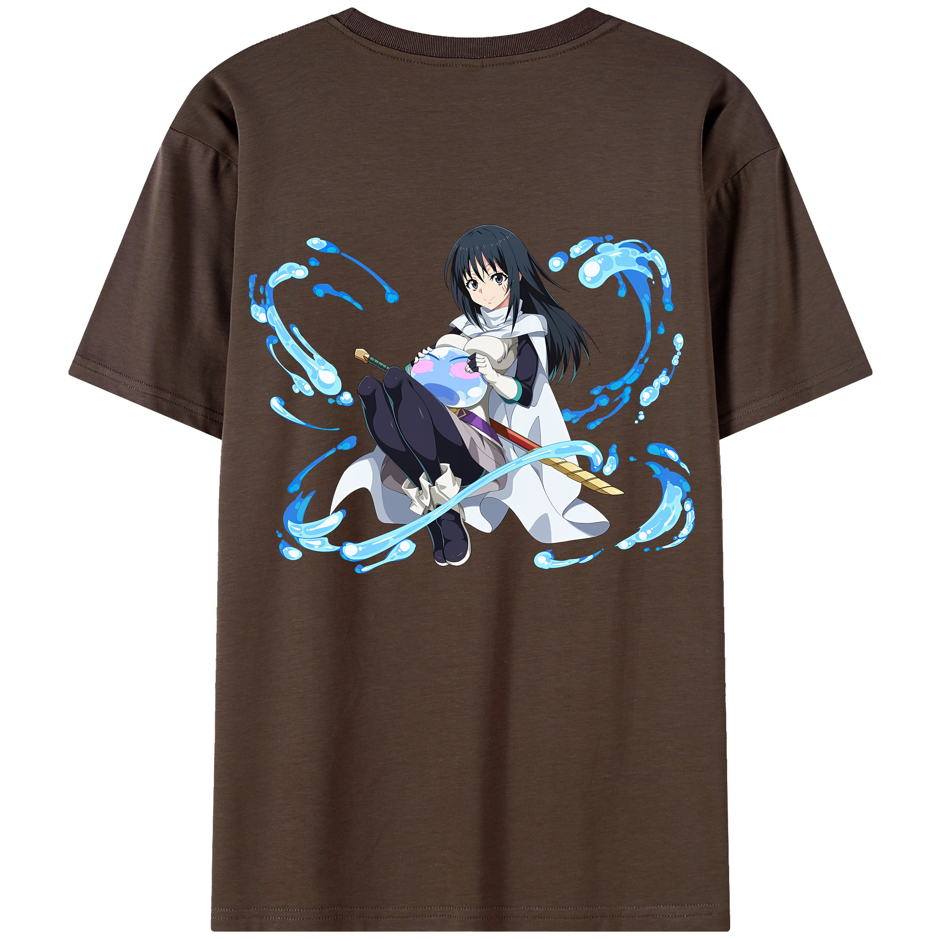 （画像用） 転スラ Regarding Reincarnated to Slime 綿100％半袖Tシャツ（背面プリント）