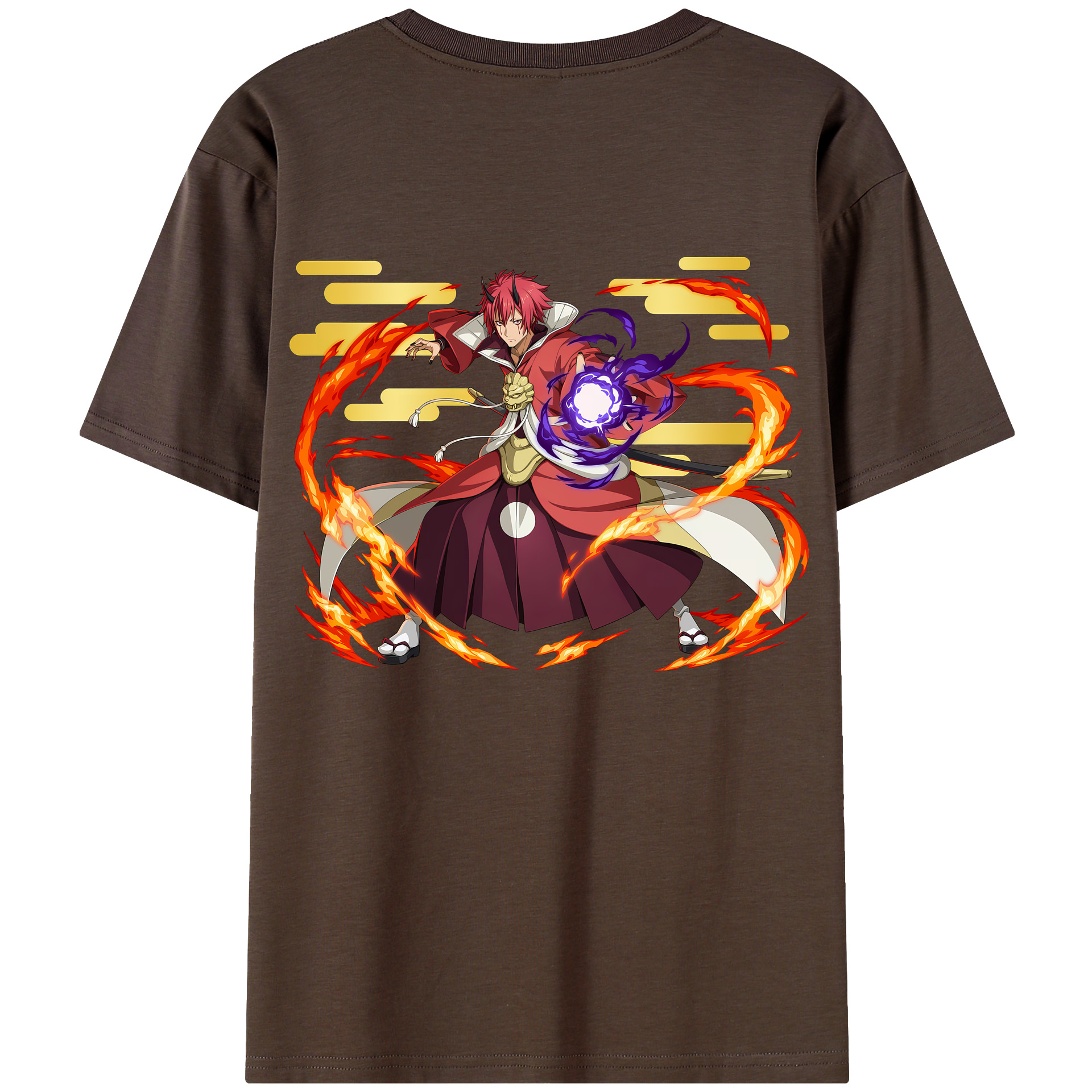 （画像用） 転スラ Regarding Reincarnated to Slime 綿100％半袖Tシャツ（背面プリント）