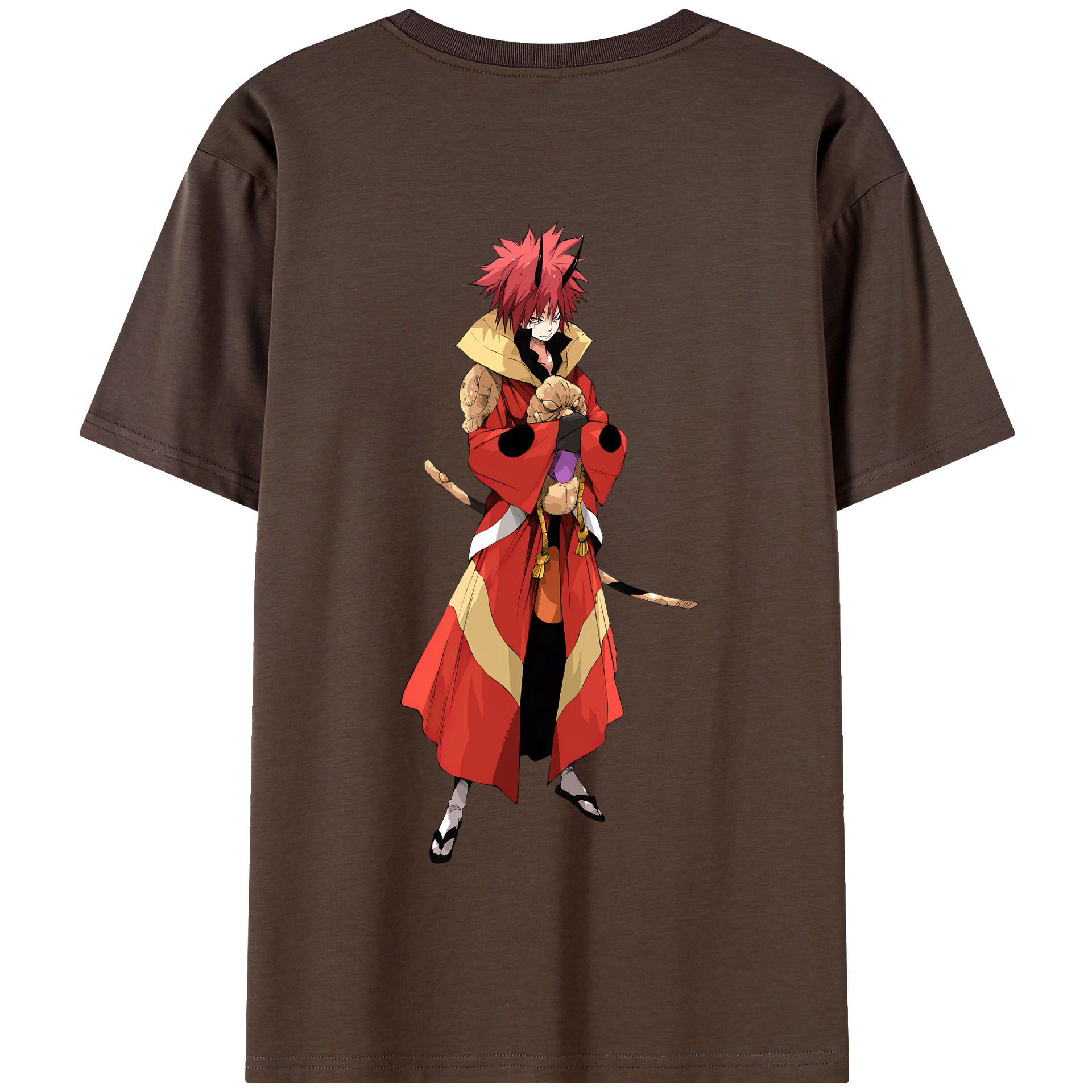 （画像用） 転スラ Regarding Reincarnated to Slime 綿100％半袖Tシャツ（背面プリント）