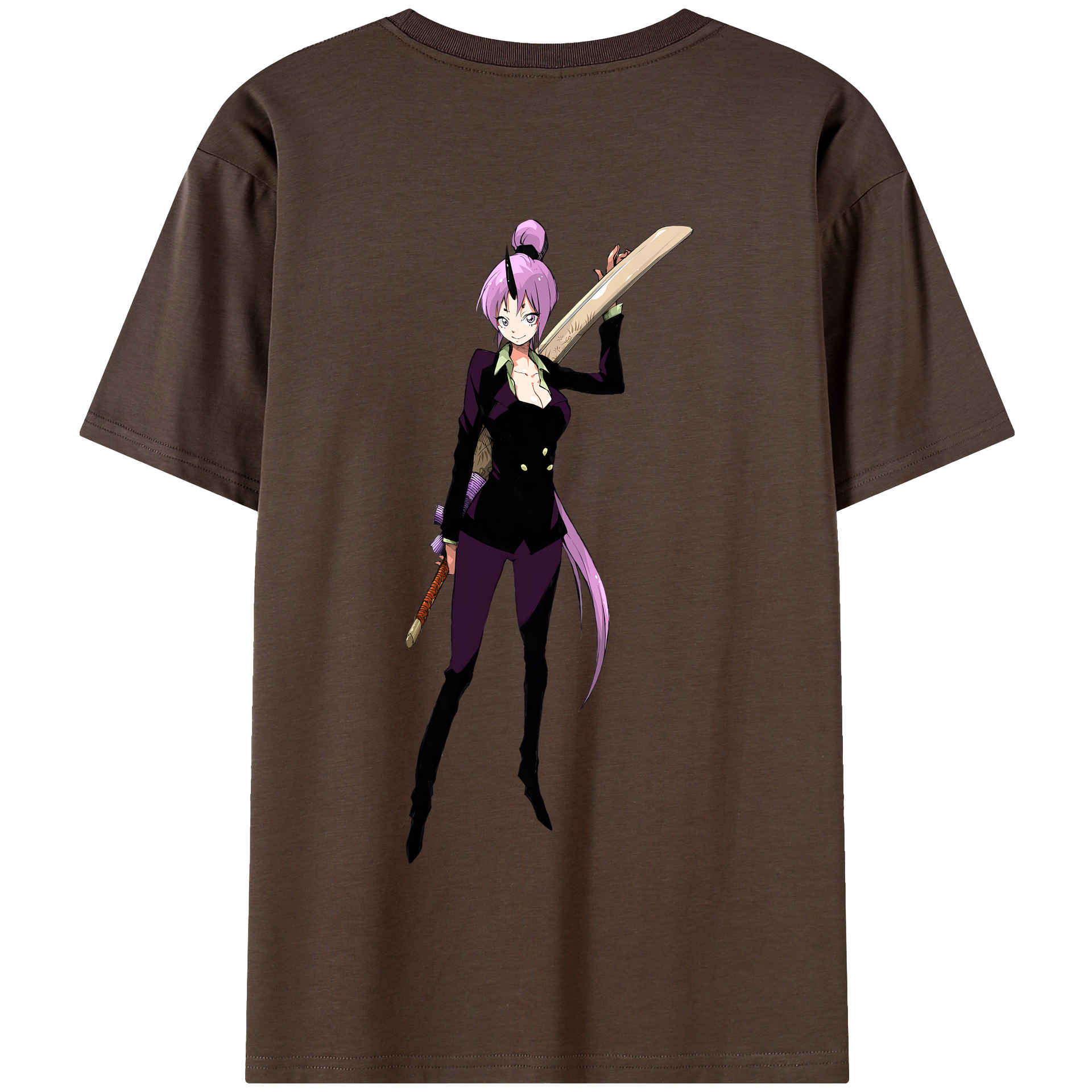 （画像用） 転スラ Regarding Reincarnated to Slime 綿100％半袖Tシャツ（背面プリント）