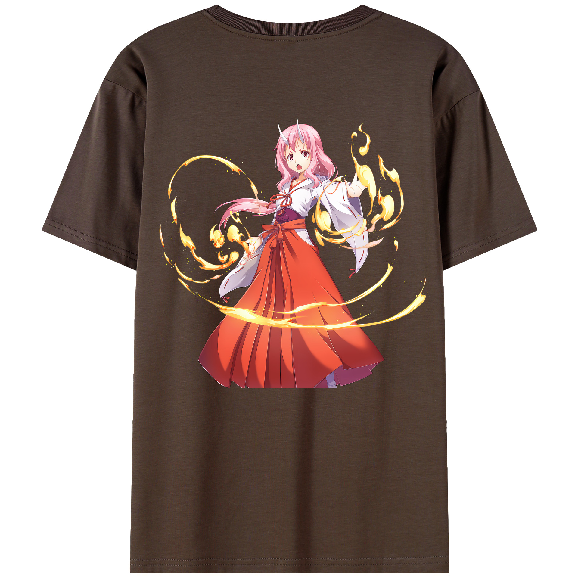 （画像用） 転スラ Regarding Reincarnated to Slime 綿100％半袖Tシャツ（背面プリント）