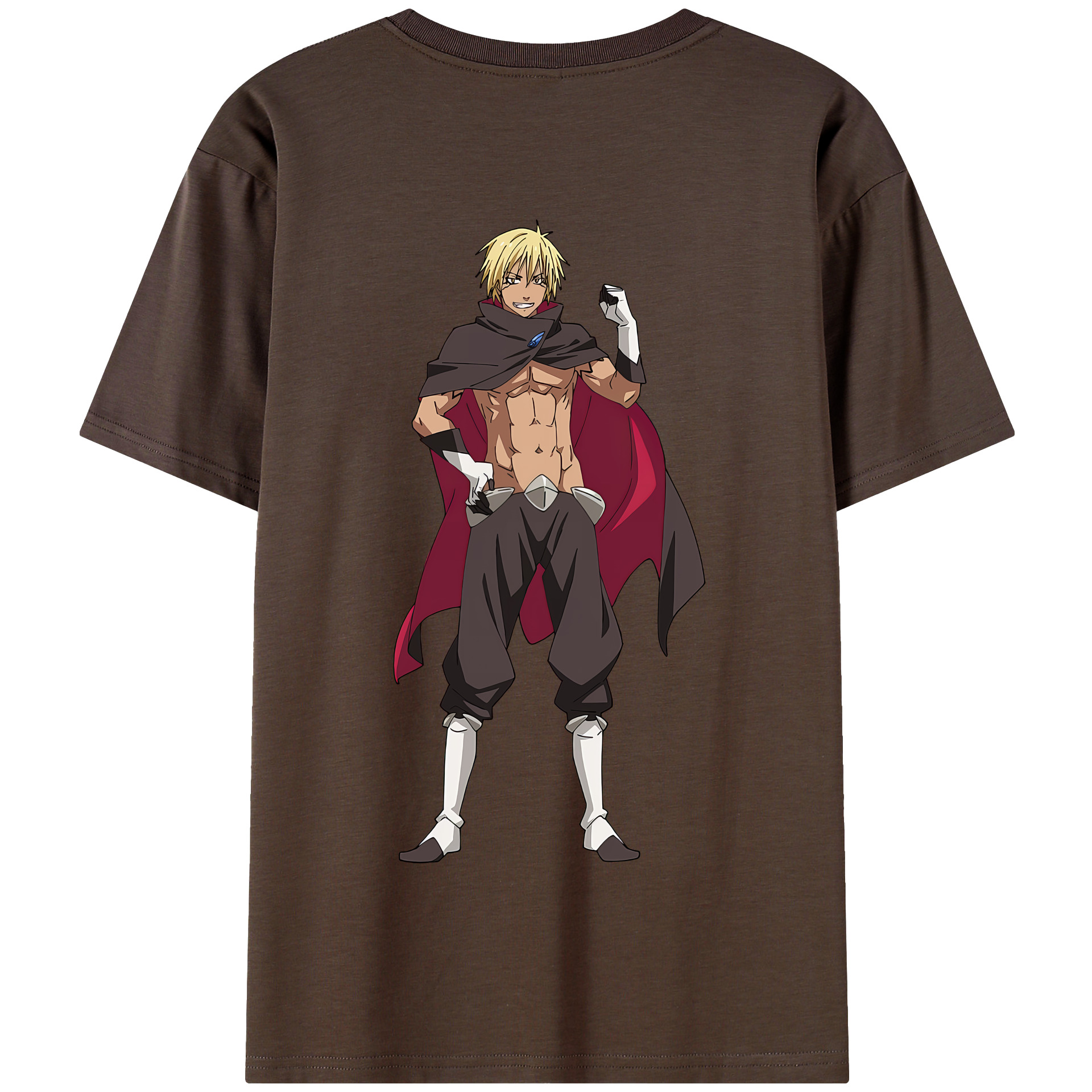 （画像用） 転スラ Regarding Reincarnated to Slime 綿100％半袖Tシャツ（背面プリント）